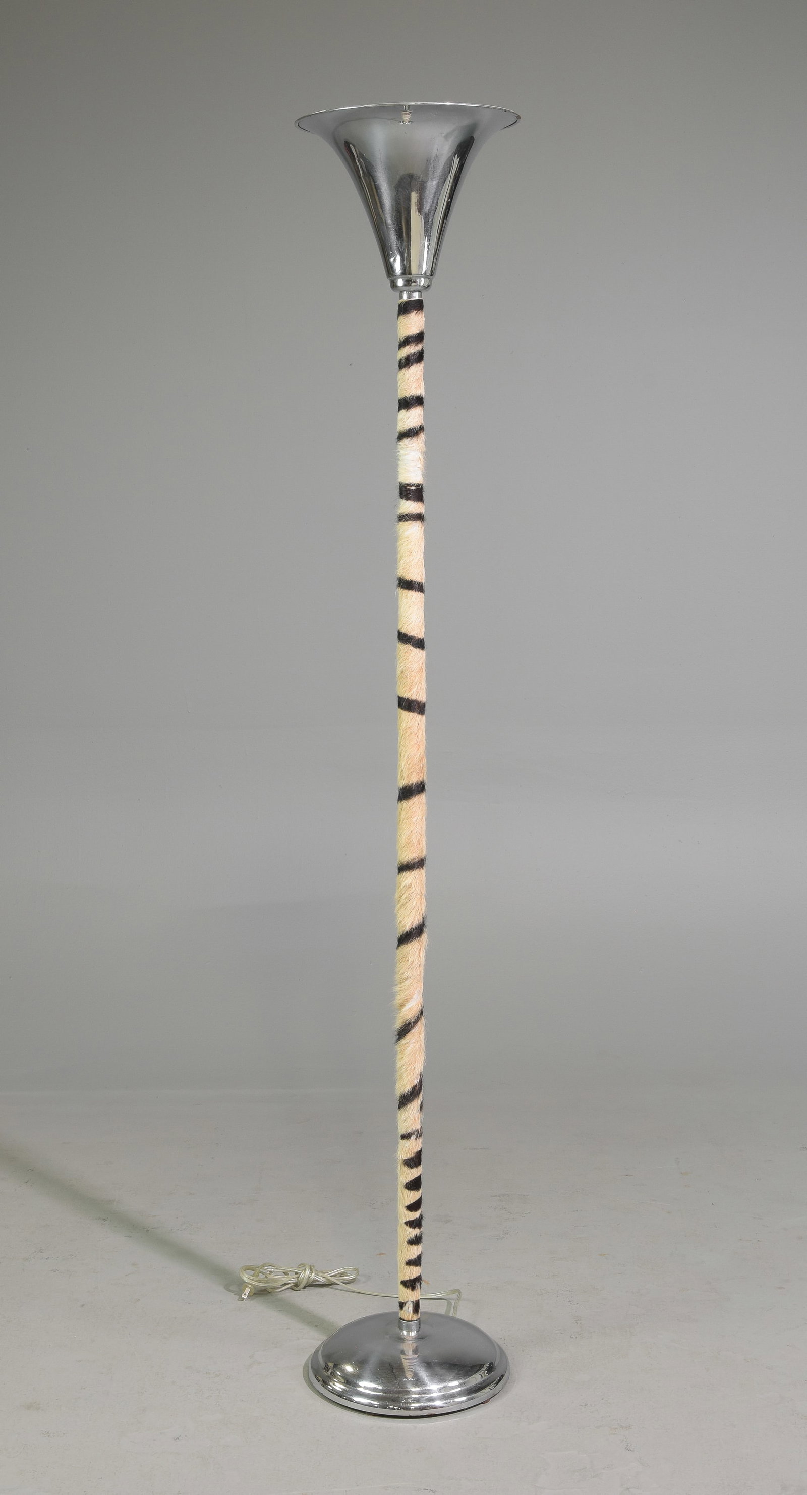 Zebra Floor Lamp: Zebra Floor Lamp - 68 in tall x 11.5 inch diameter