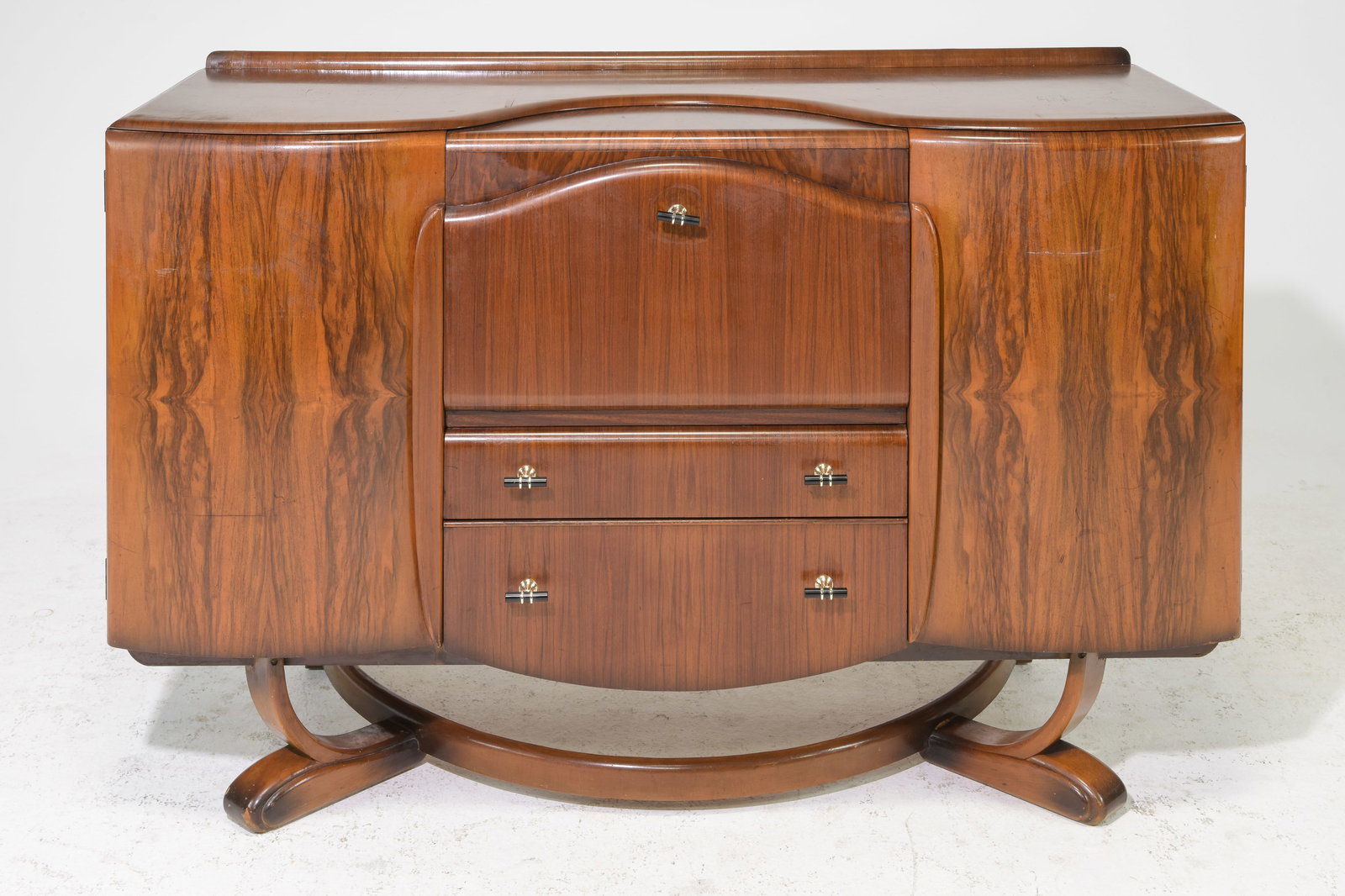Mid Century Modern Cocktail Sideboard - Beautility: Danish Modern Style Cocktail Sideboard by Beautility - 35.5 in tall x 54 x 21