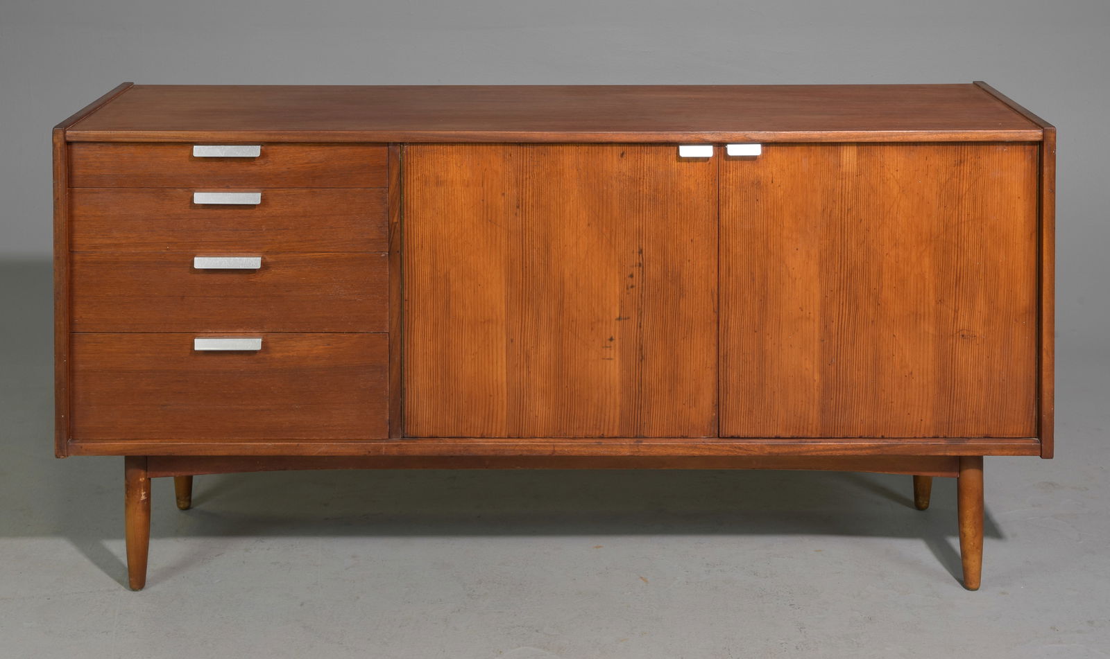 Mid Century Modern Credenza with Metal Pulls (1 of 8)
