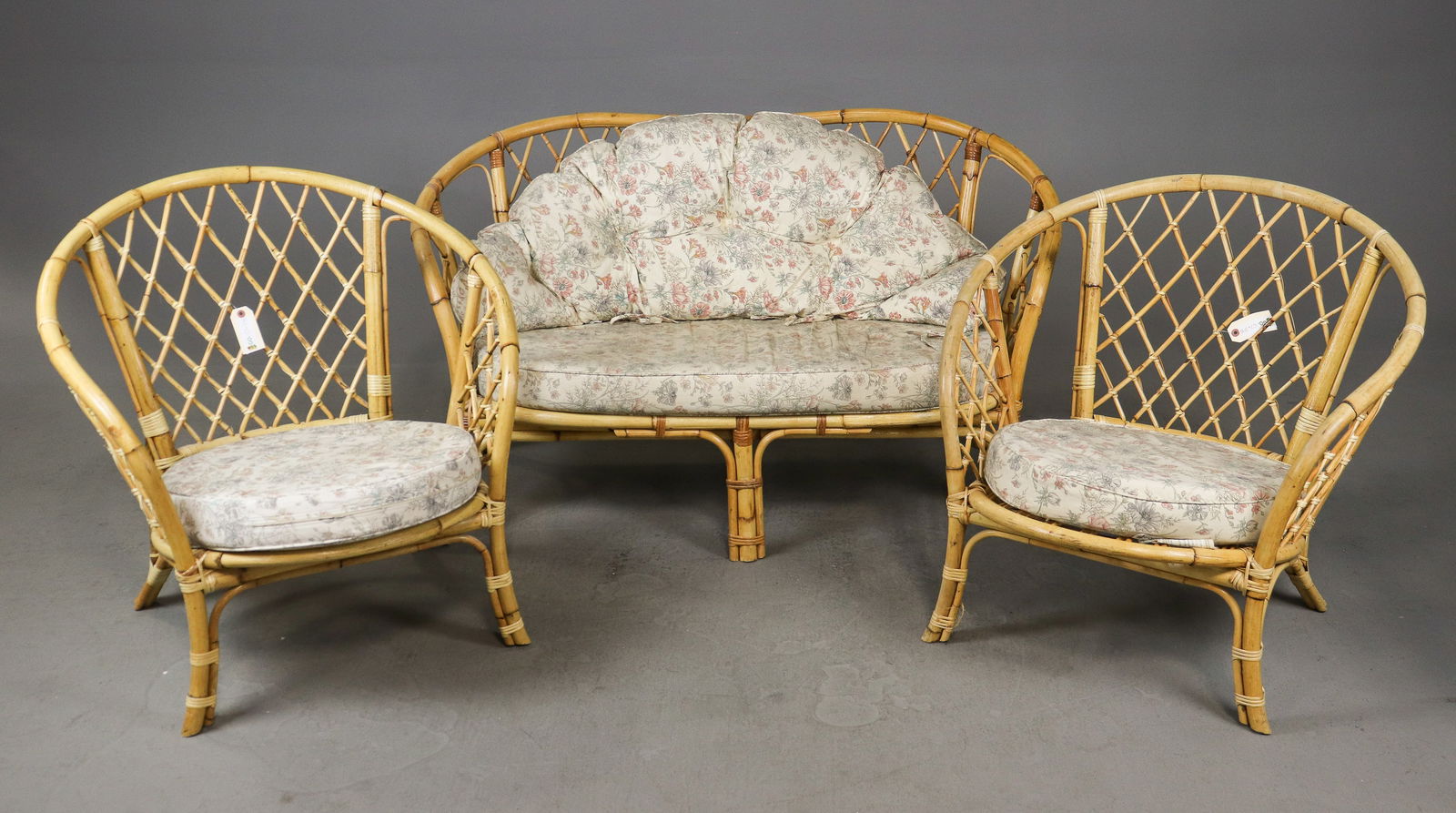 3pc Bamboo Set - Sofa & 2 Chairs (1 of 11)