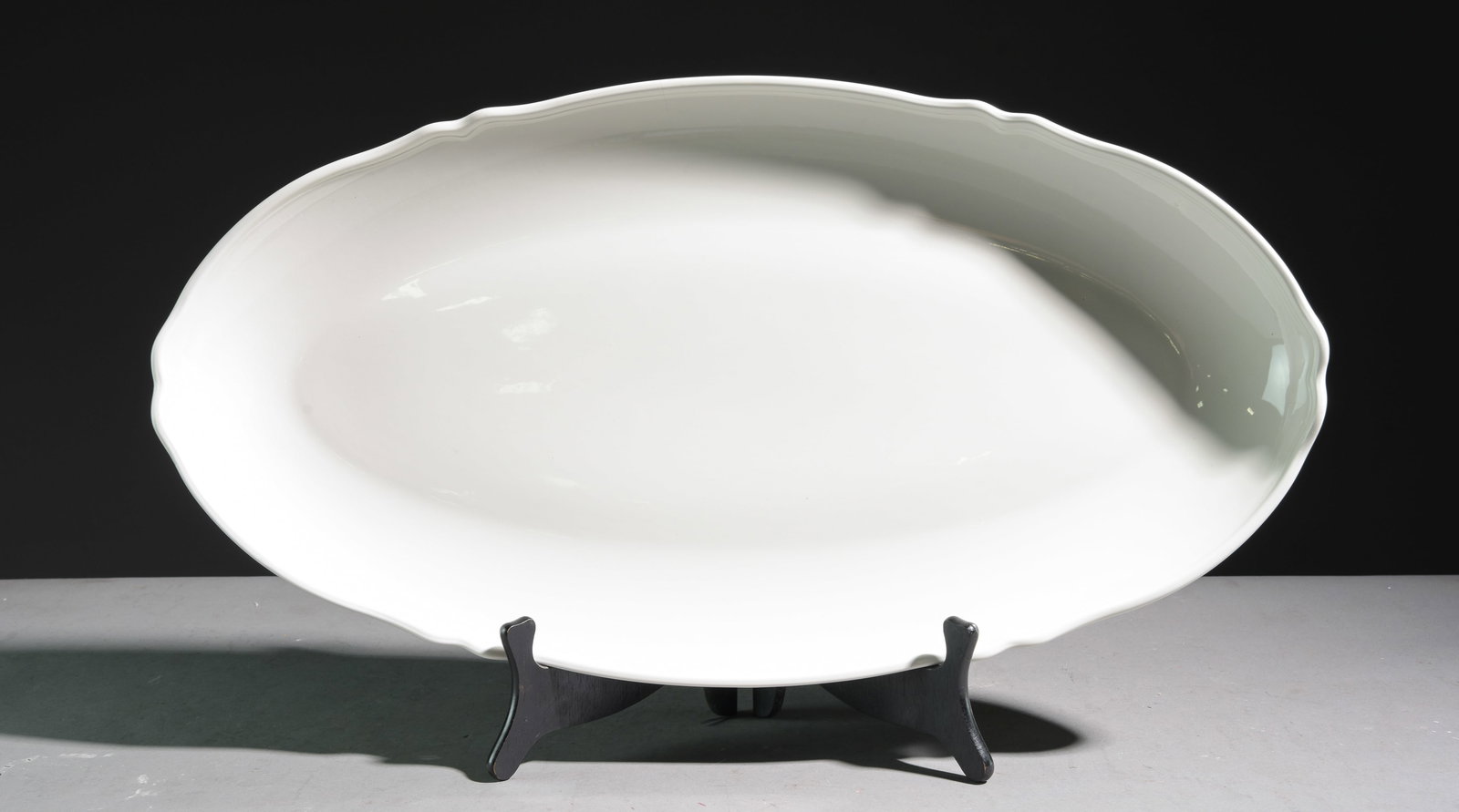English Large White Ware Oval Platter #2 (1 of 3)