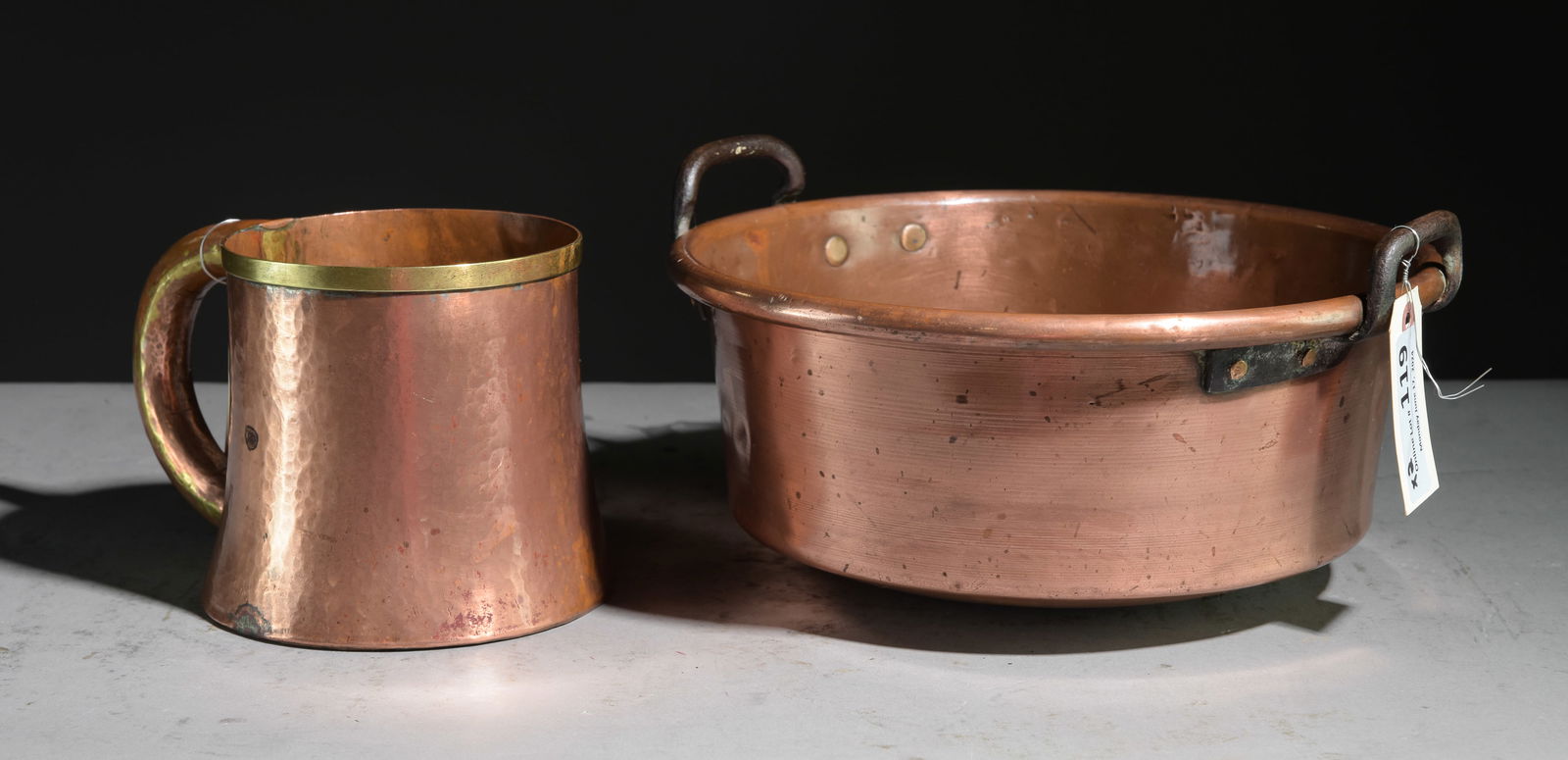 French Polished Copper Jam Pan & Jug (1 of 5)
