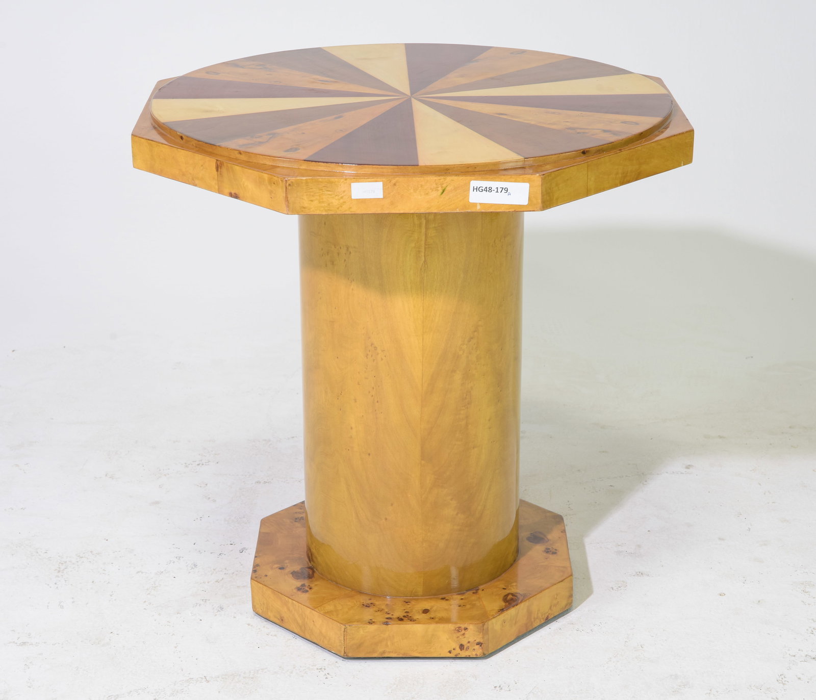Art Deco Style Burled Occasional Table (1 of 3)