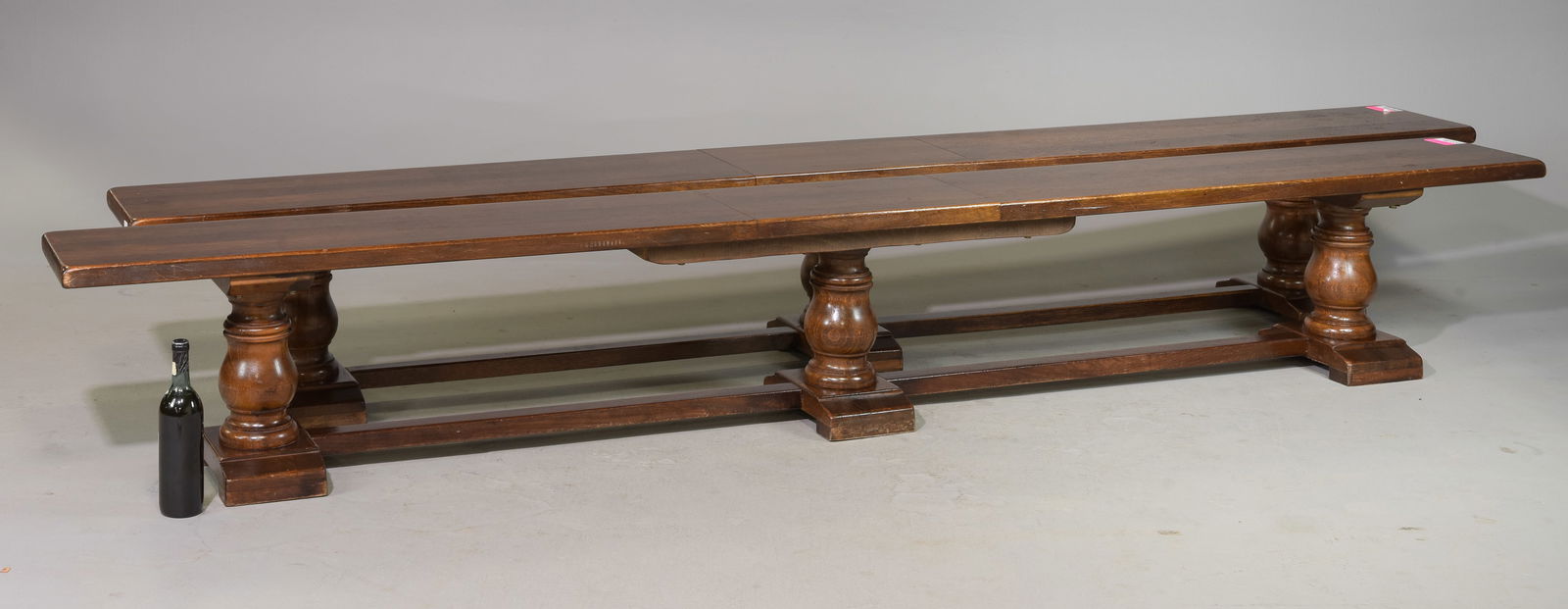 Pair of French Solid Oak Farm House Benches (1 of 5)