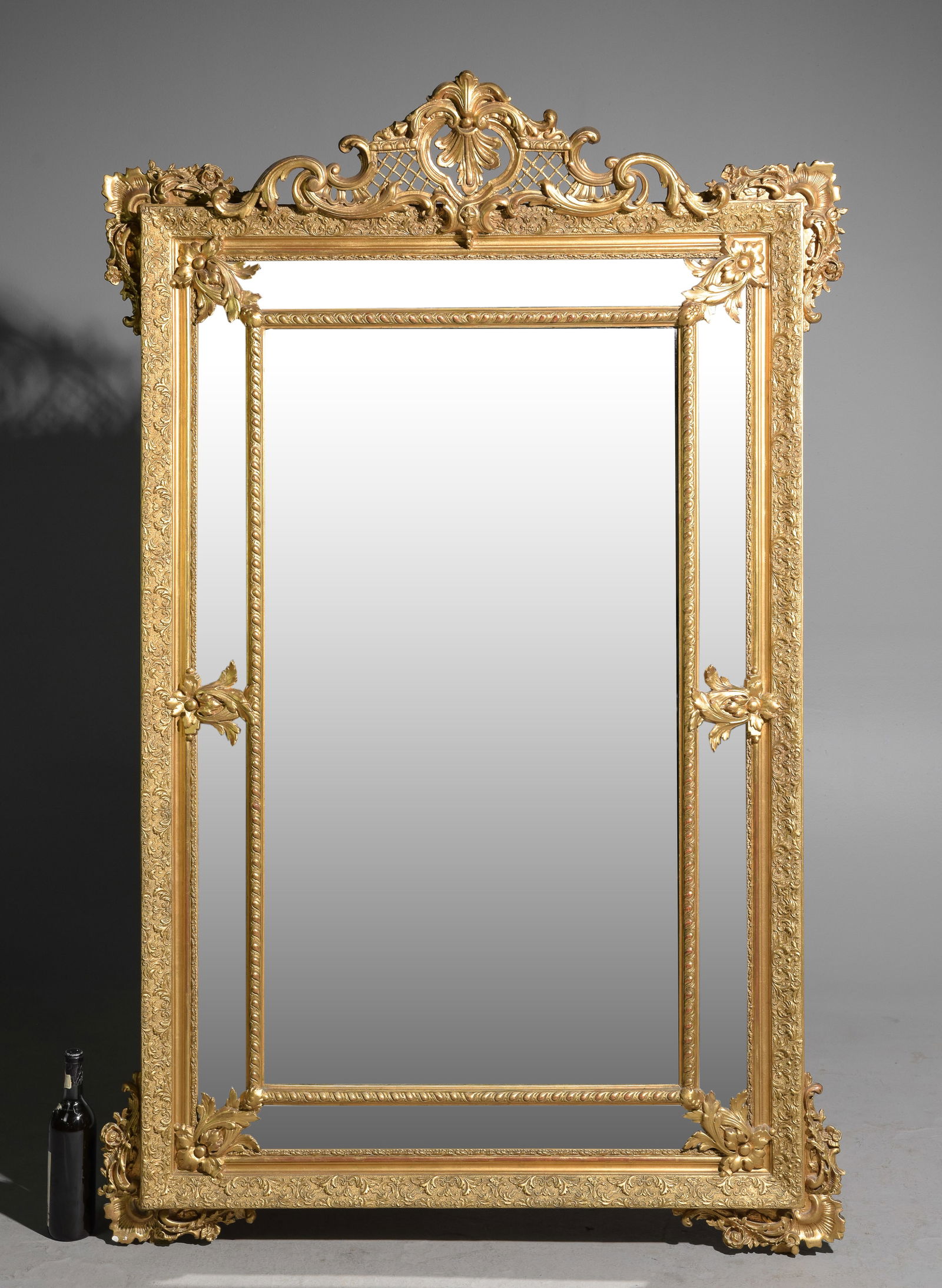 Louis XVI Style Gold Gilt Framed Mirror c.1800's (1 of 5)
