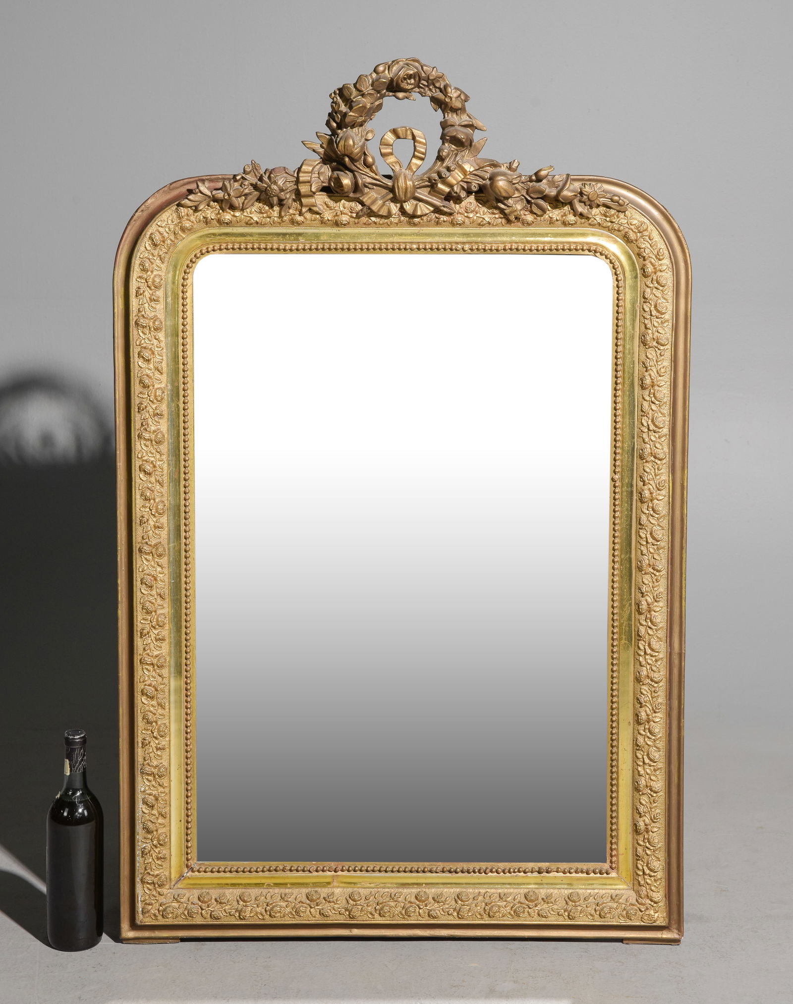 Louis Philippe Style Gold Gilt Framed Mirror c.1800's (1 of 4)