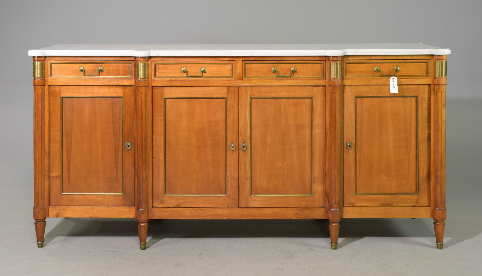 Louis XVI Style White Marble Top Sideboard (1 of 7)
