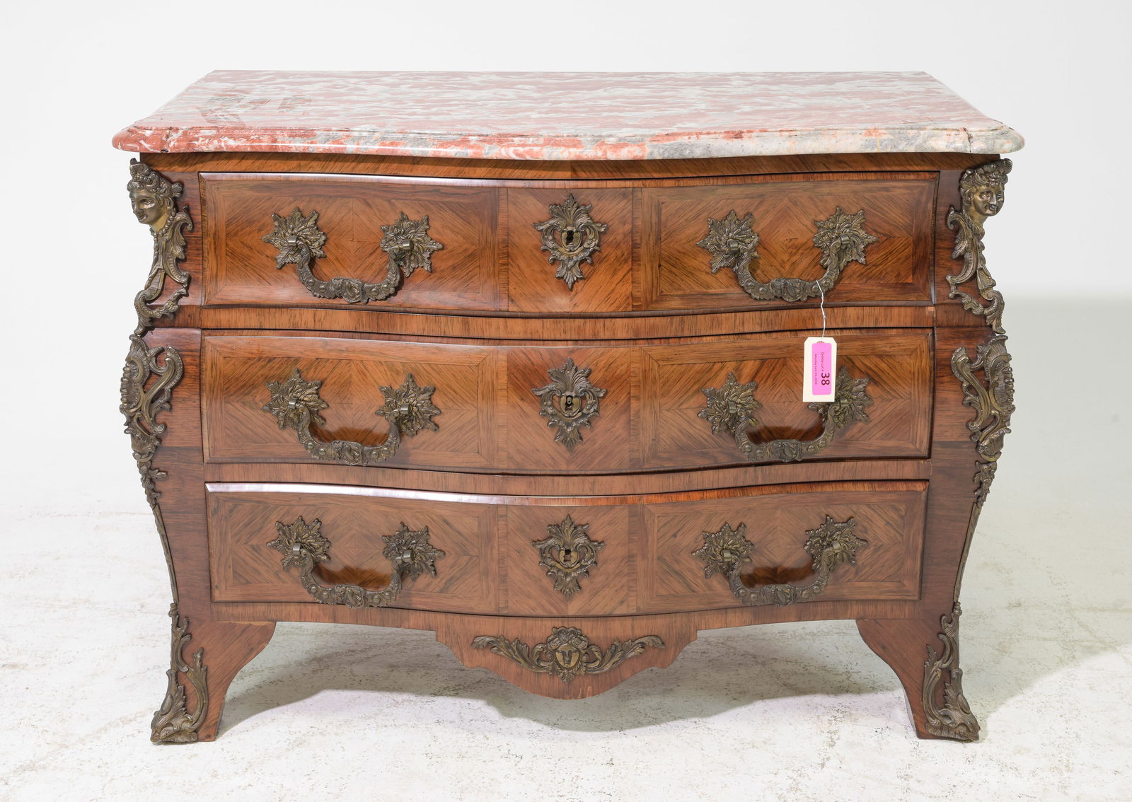 Louis XV Style Marble Top Chest with Ormolu (1 of 7)