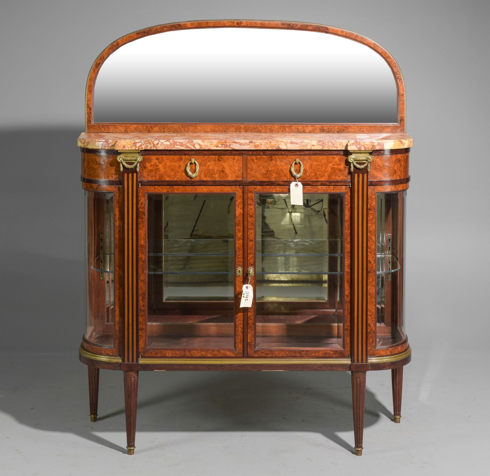 Louis XVI Style Marble Top Mirror Back Server (1 of 6)