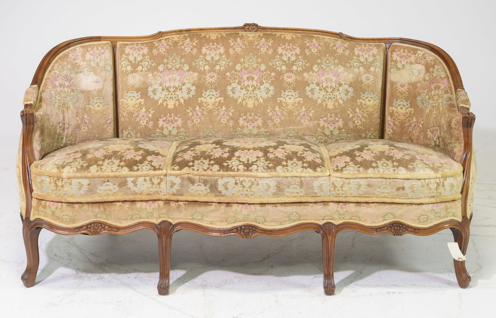 Danish Oak Curved Back Settee / Sofa (1 of 8)