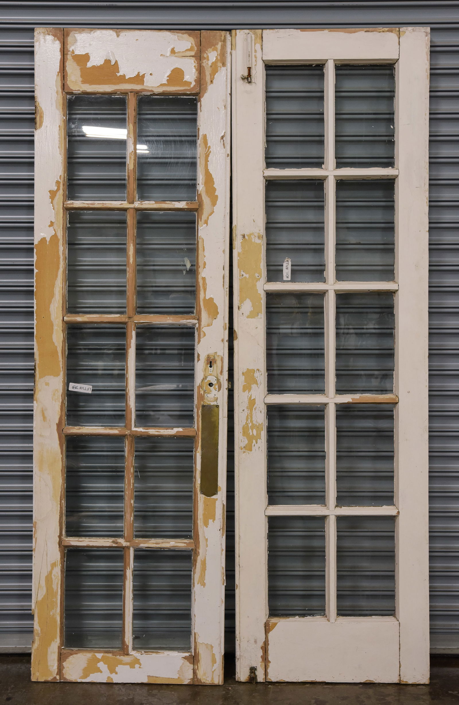 2 Painted Door Panels with Glass (1 of 4)