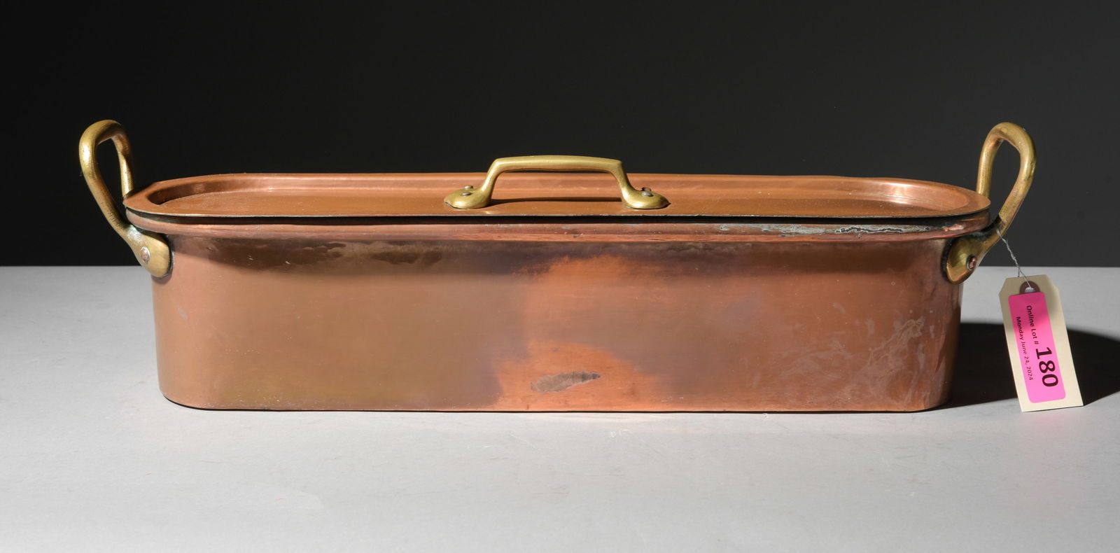 French Copper Fish Kettle / Steamer with Insert (1 of 3)