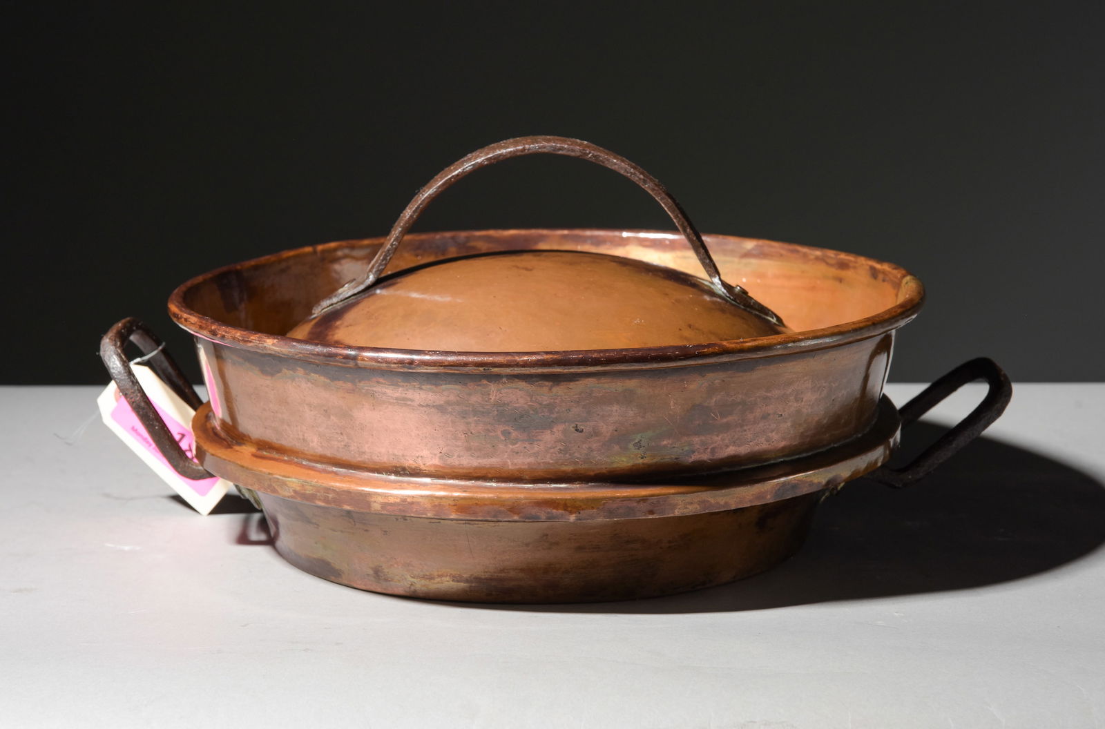 French Copper Tortiere / Pan with Iron Handles (1 of 2)