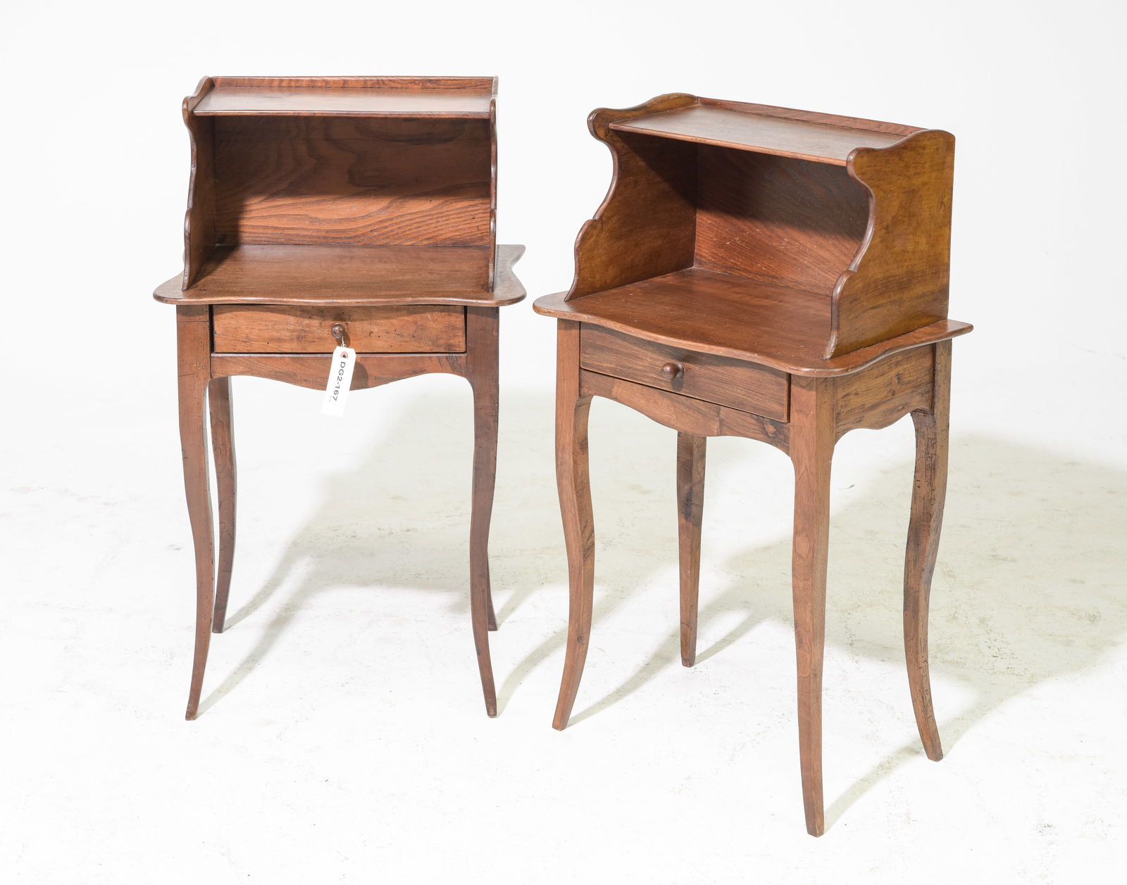 2 Louis XV Style Oak Nightstands / Occasional Tables (1 of 6)