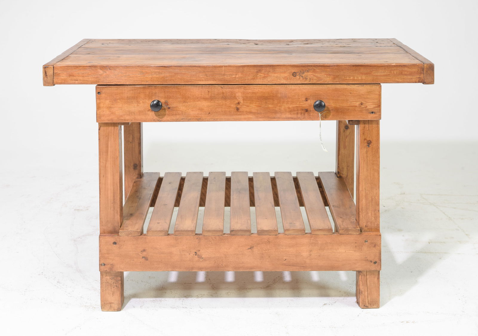 French Pine Single Drawer Kitchen Island (1 of 6)