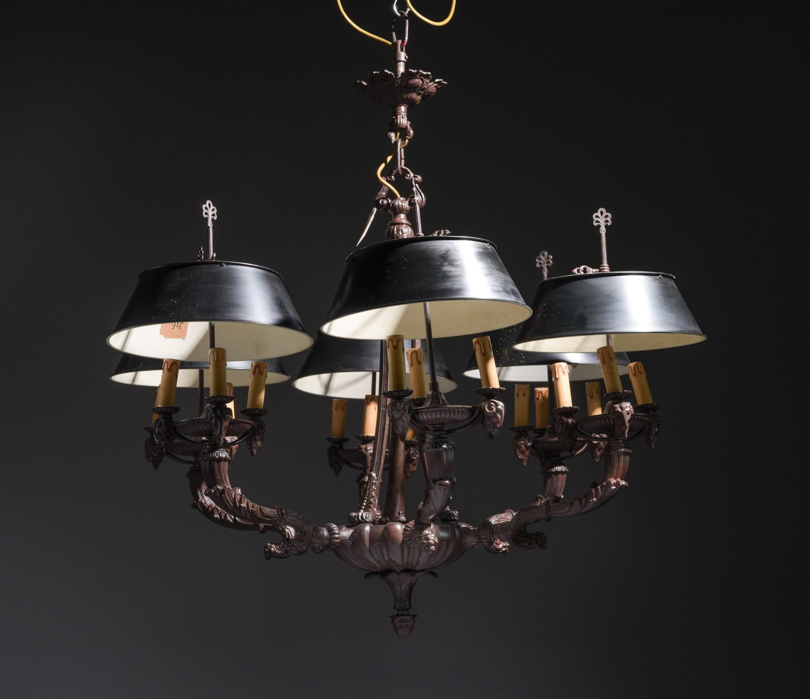 French Heavy Iron 18 light Chandelier #1: French Heavy Iron 18 light Chandelier - 42 inches tall x 41 inch diameter