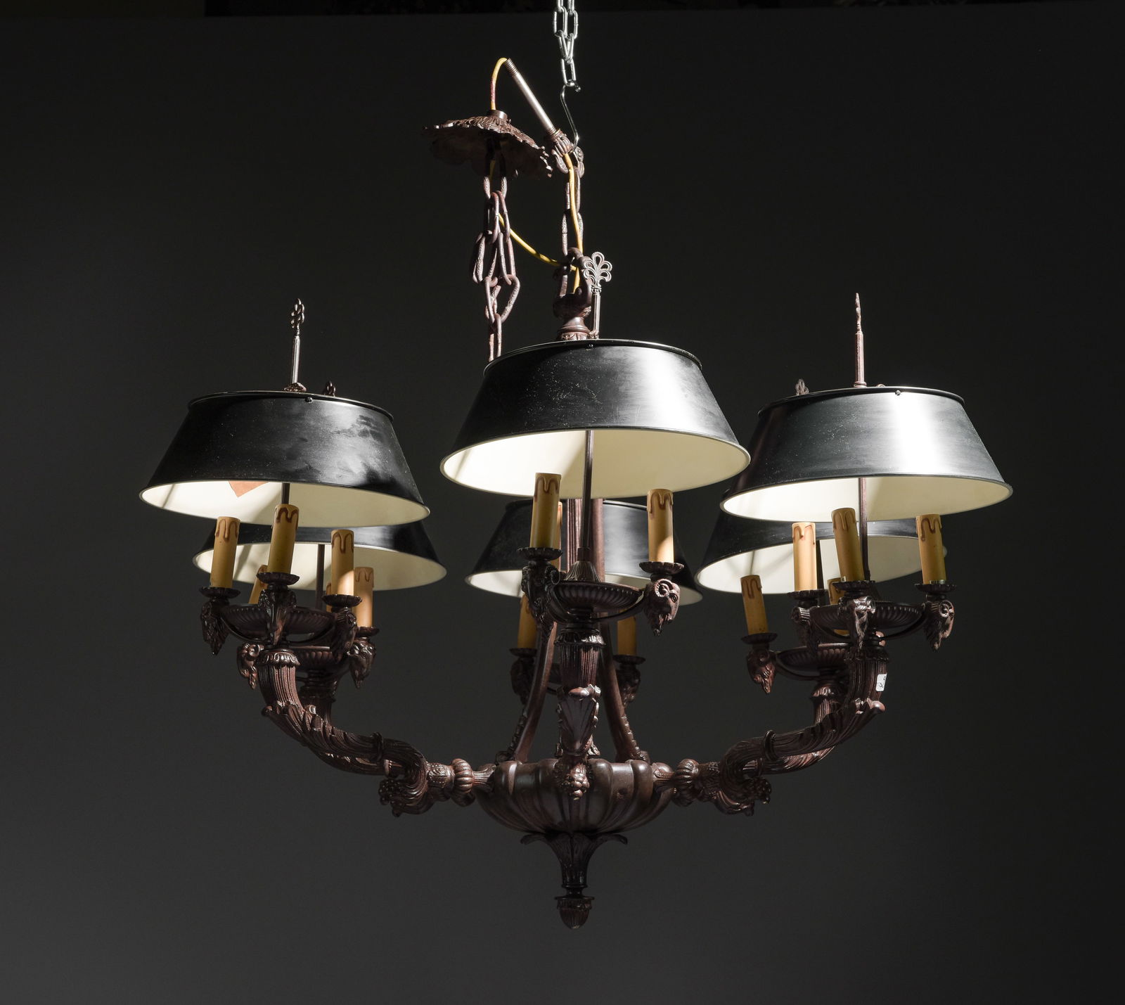 French Heavy Iron 18 light Chandelier #2 (1 of 4)