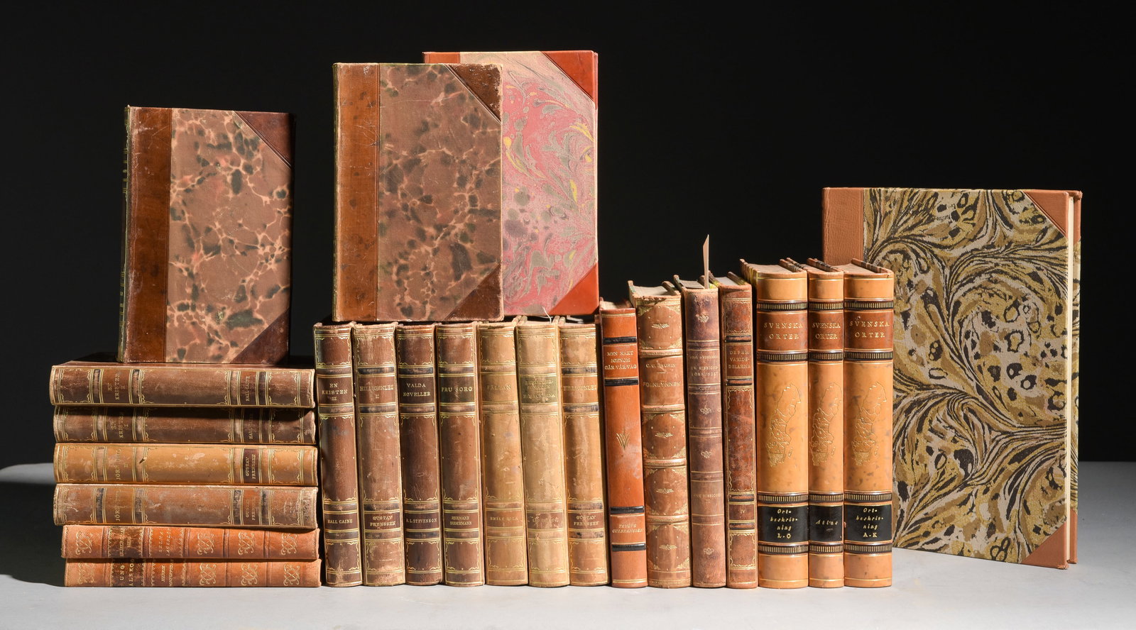 25 Leather Bound European Books (1 of 6)