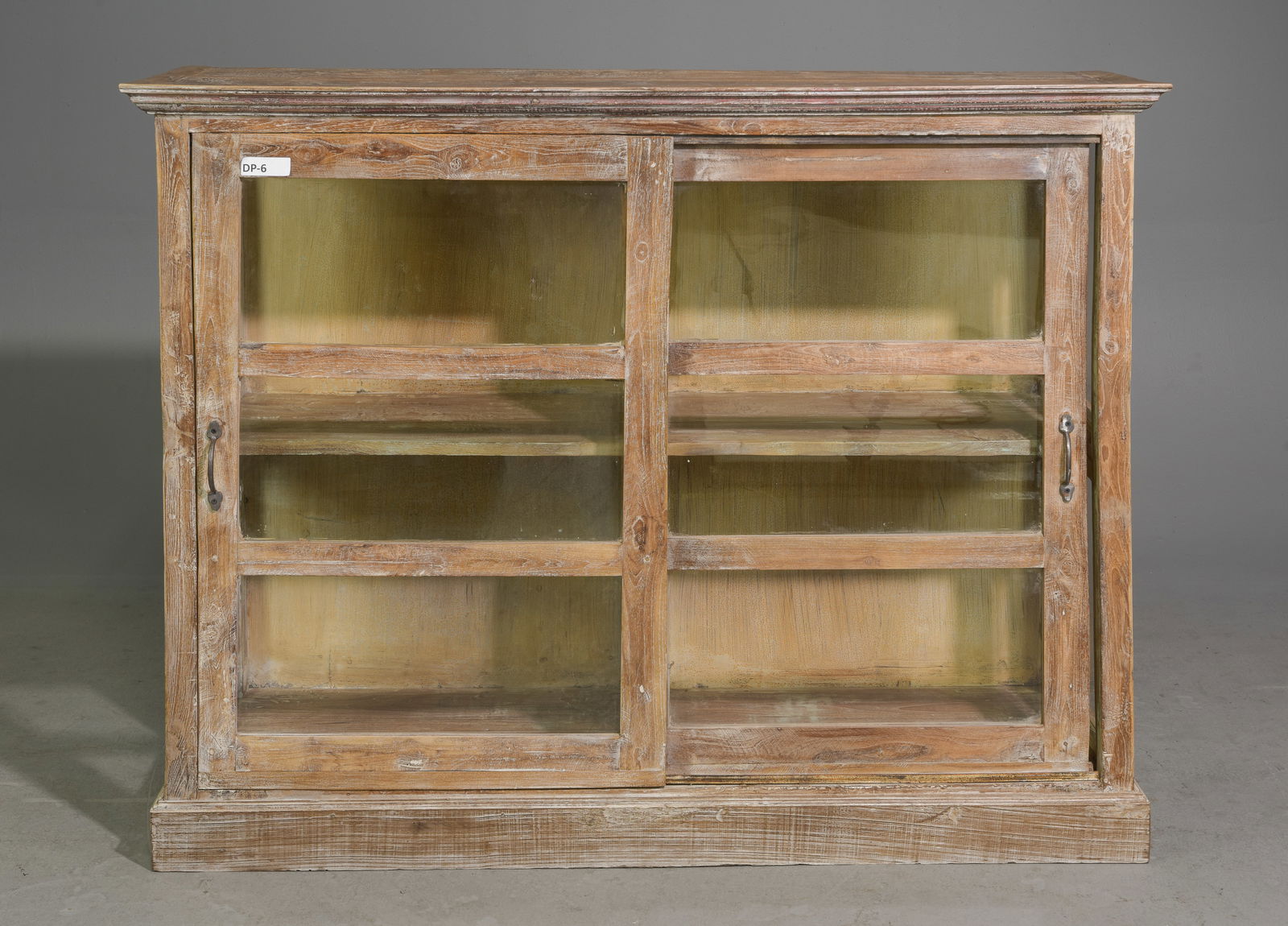 Sliding Glass Doors Rustic Cabinet (1 of 4)