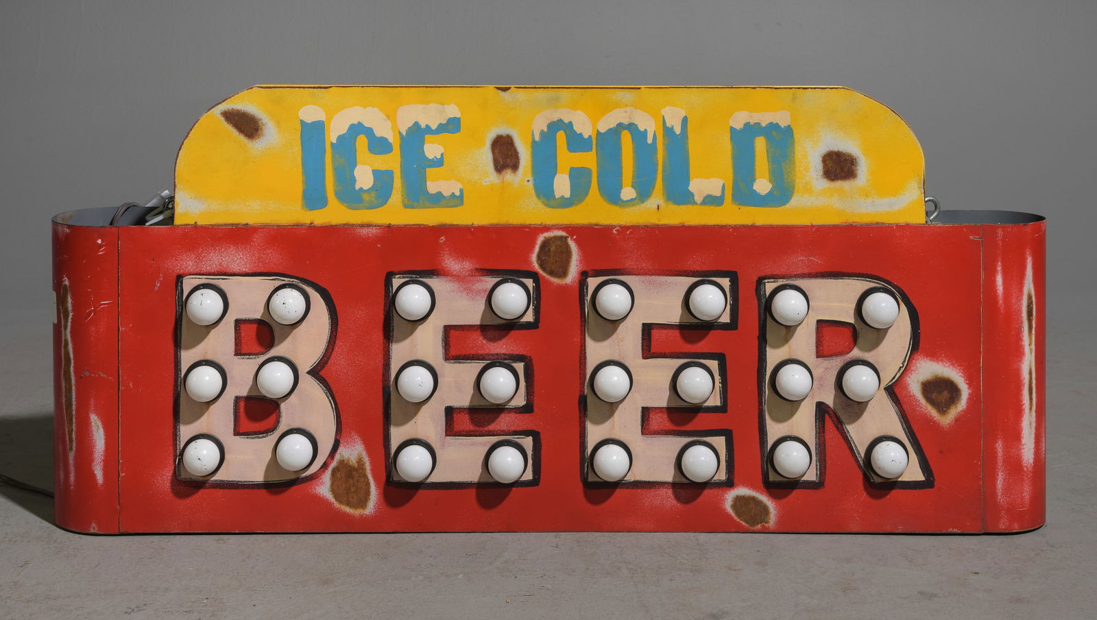 Ice Cold Beer Light Up Bar Sign (1 of 3)