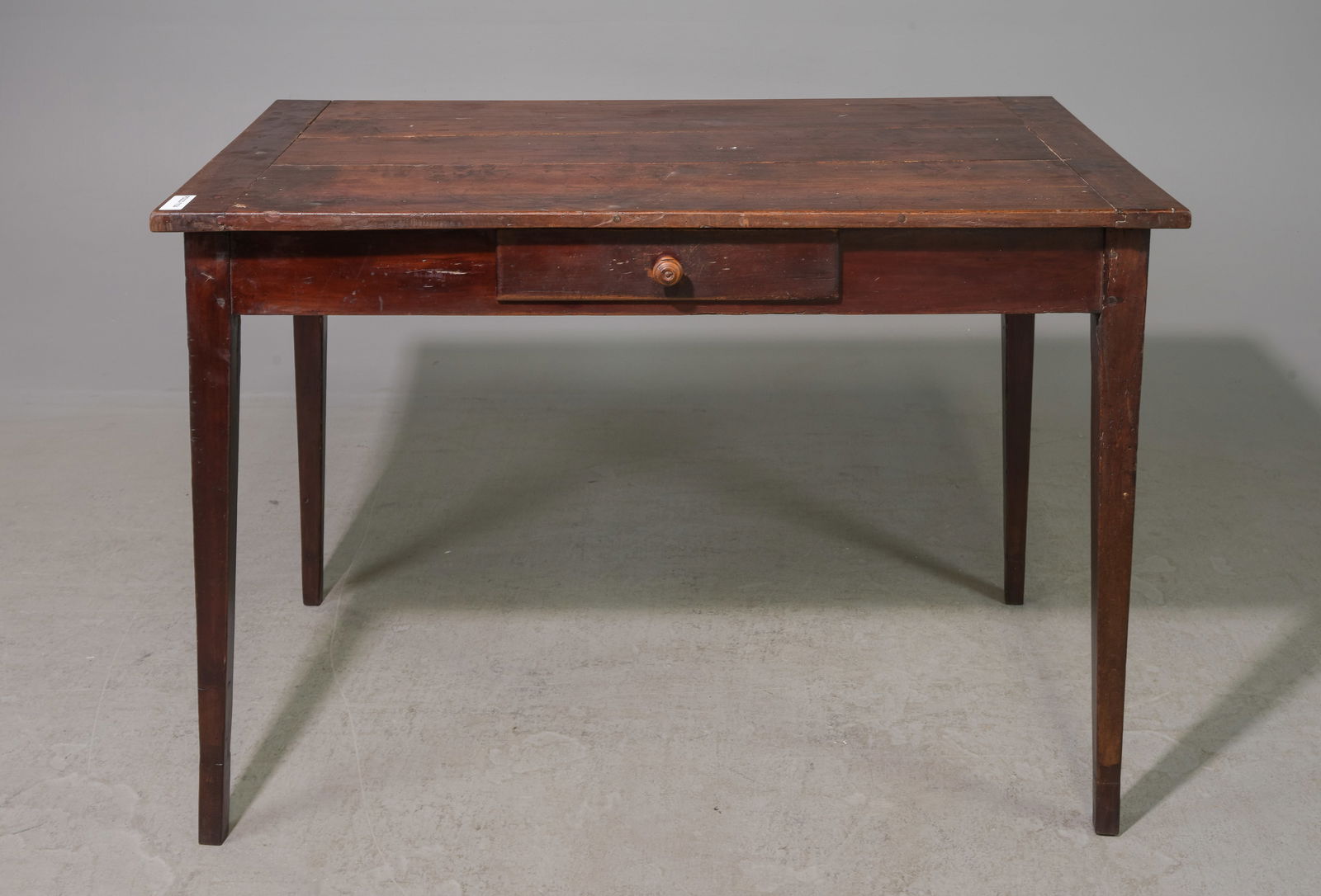 Louis Philippe Style Farmhouse Table With Drawer (1 of 7)