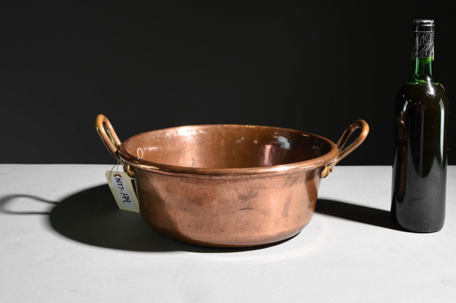 French Petite Polished Copper Jam Pan (1 of 2)