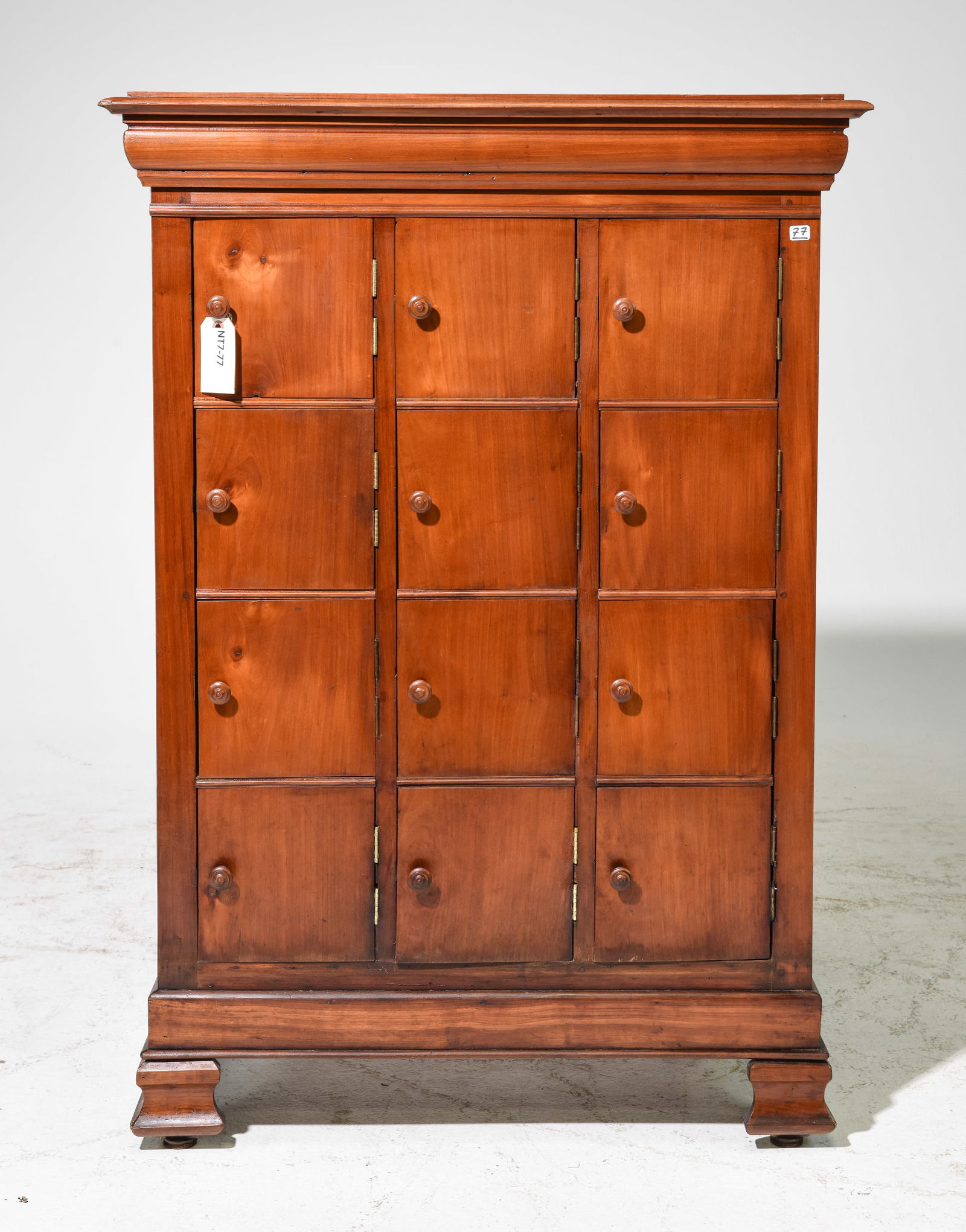 French Cherry 12 Cubby Cabinet c.1930's-40's (1 of 5)