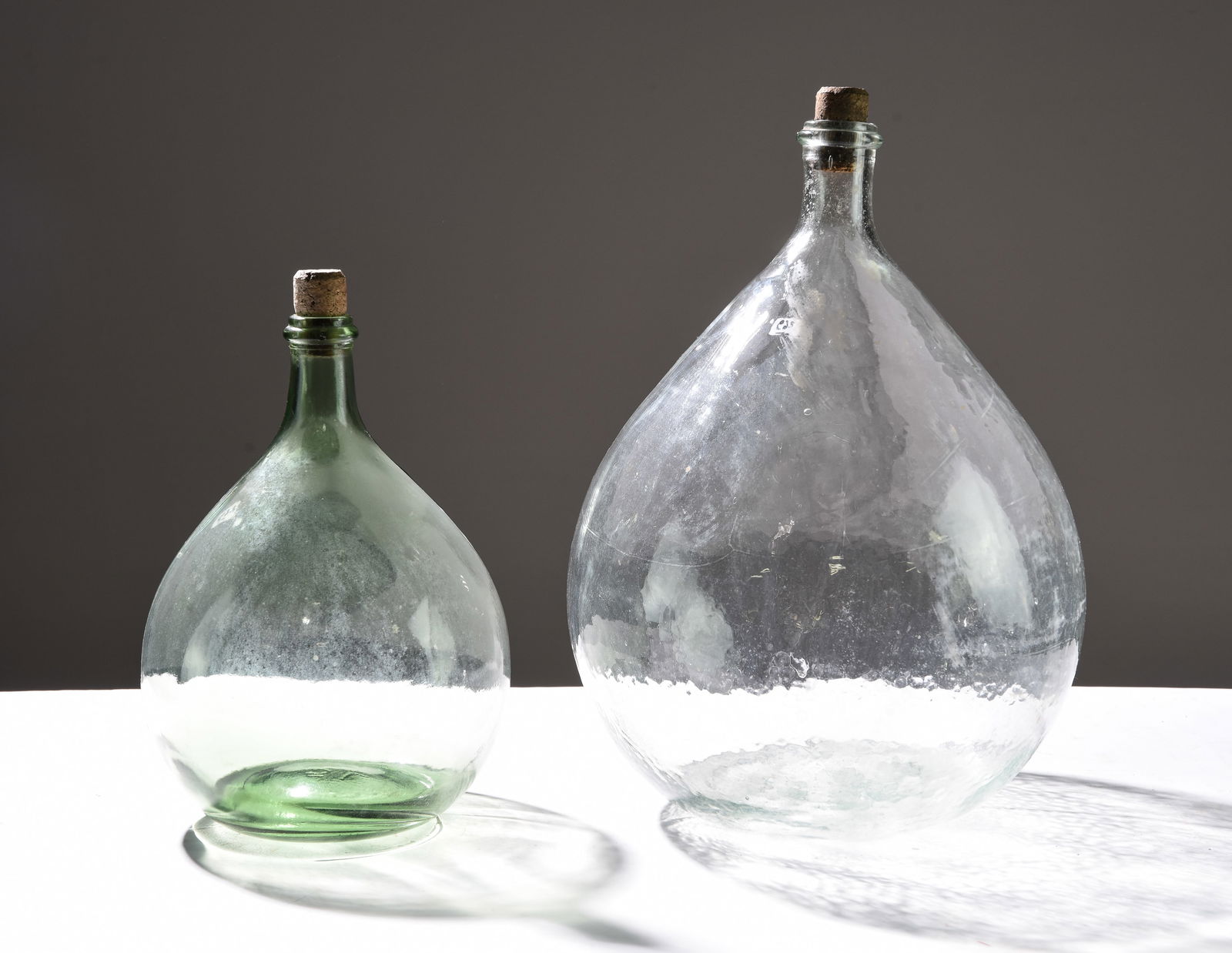 Two French Demijohn / Glass Bottles (1 of 4)