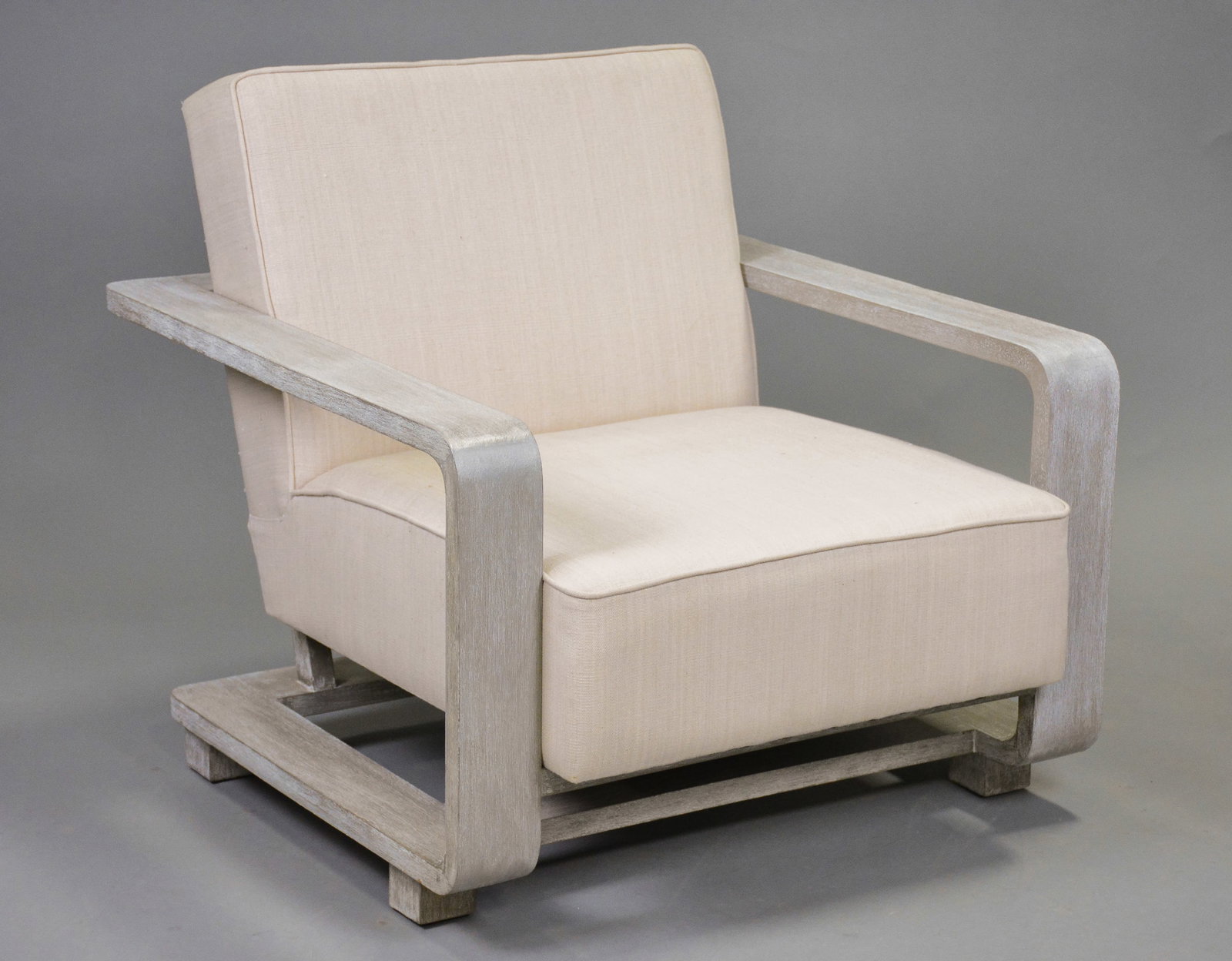 Mystic Grey Mid Century Modern Style Arm Chair: New Item, Mystic Grey Mid Century Modern Style Large Arm Chair - 32 in tall x 34 x 36