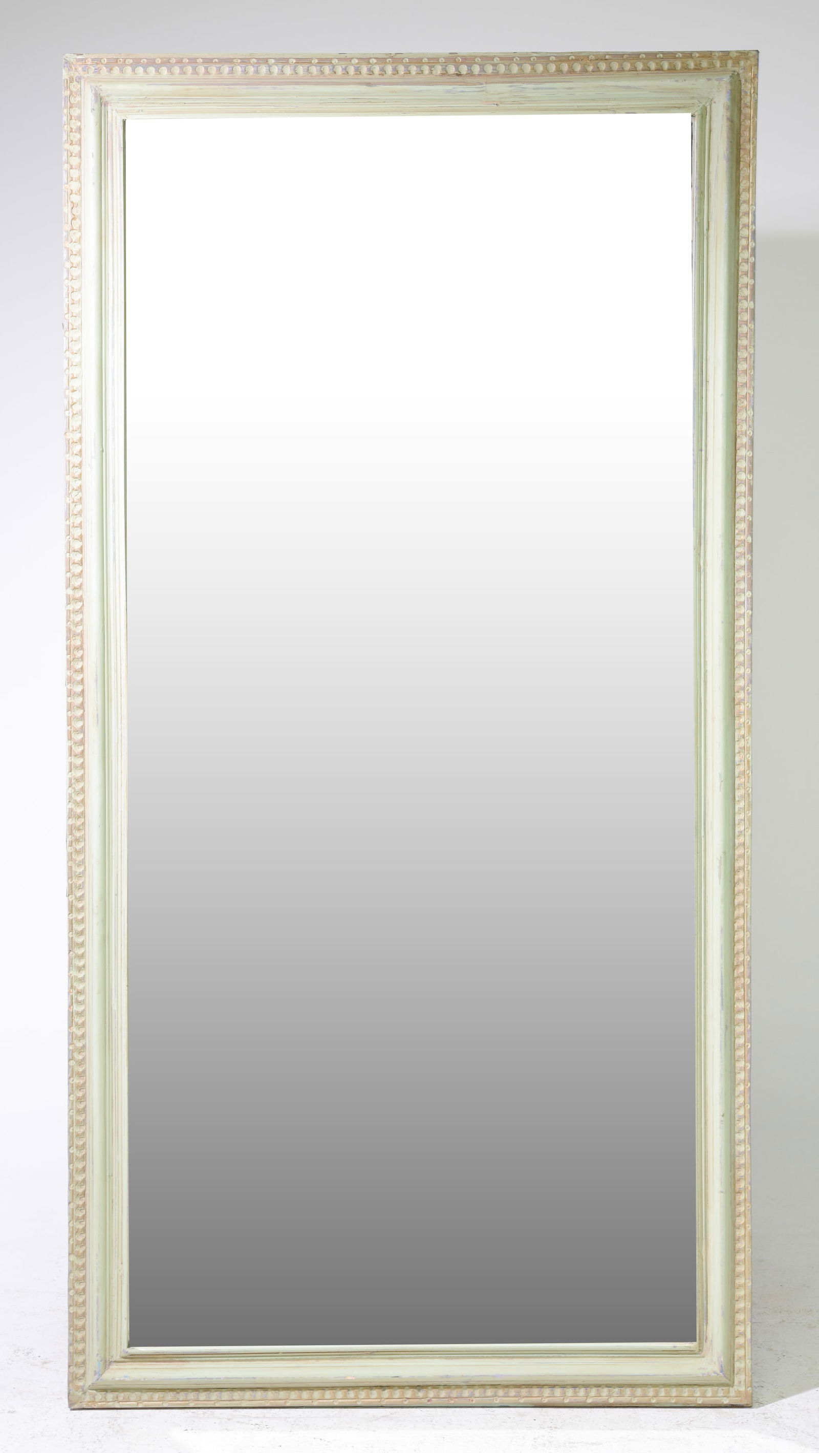 Rustic Green Painted Large Mirror (1 of 3)