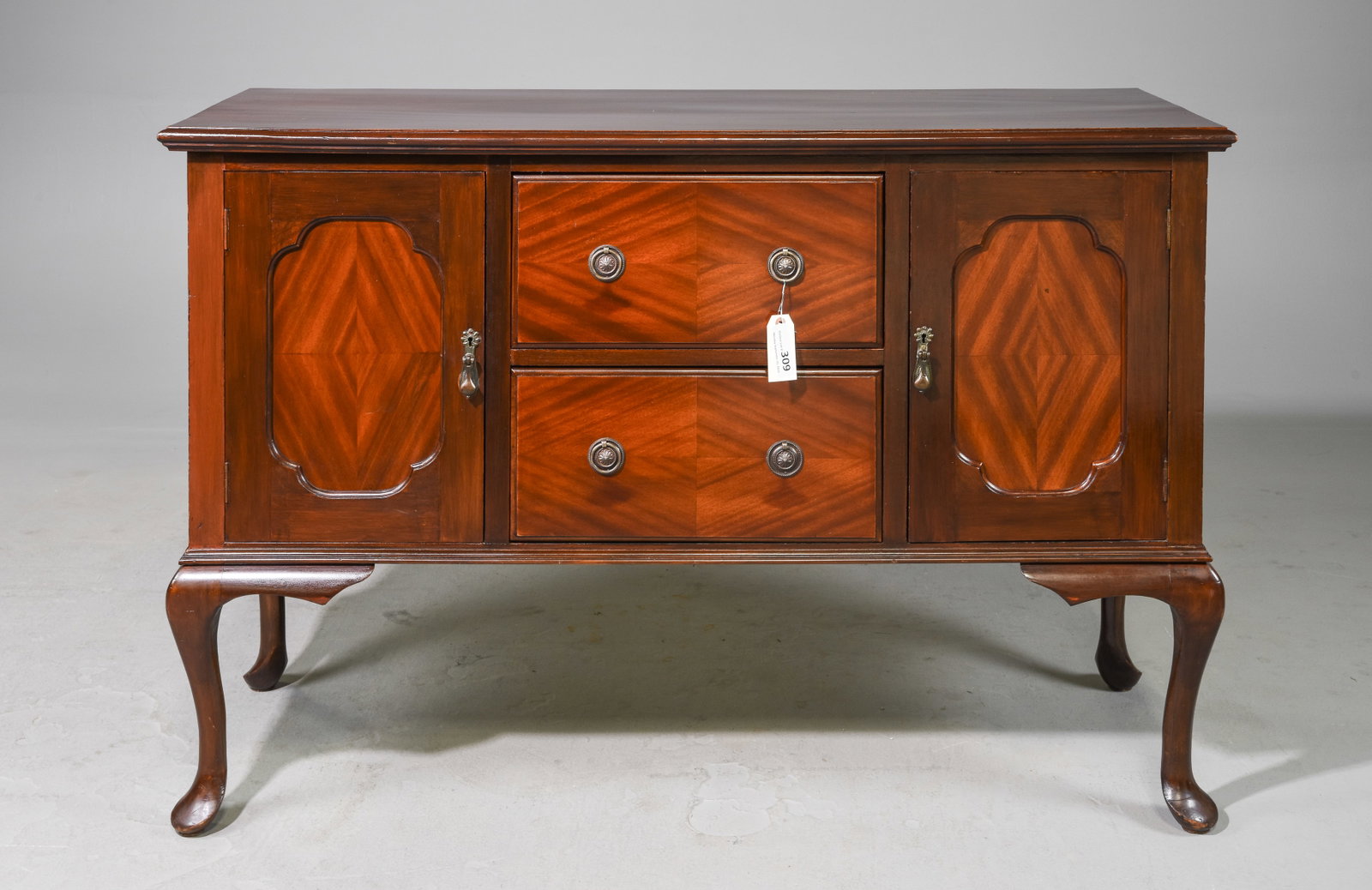 Mahogany Credenza / Small Sideboard: Mahogany Credenza / Small Sideboard - 36 in tall x 54 x 18.5