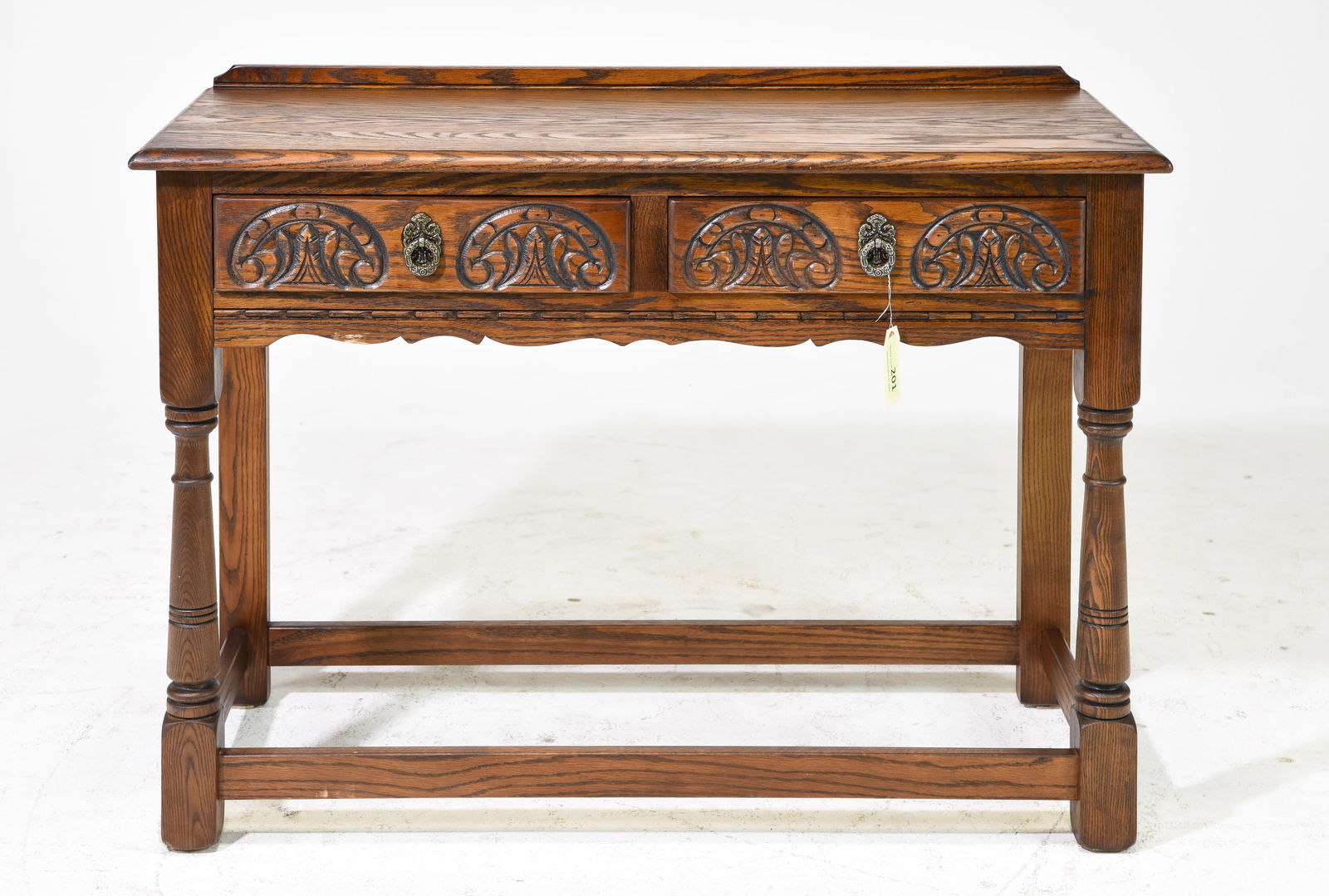 British Oak Carved Hall Table (1 of 5)