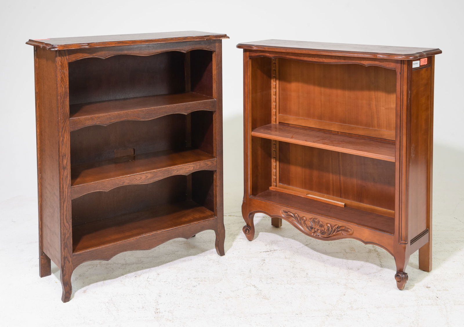 Two Louis XV Style Oak & Cherry Bookshelves (1 of 4)