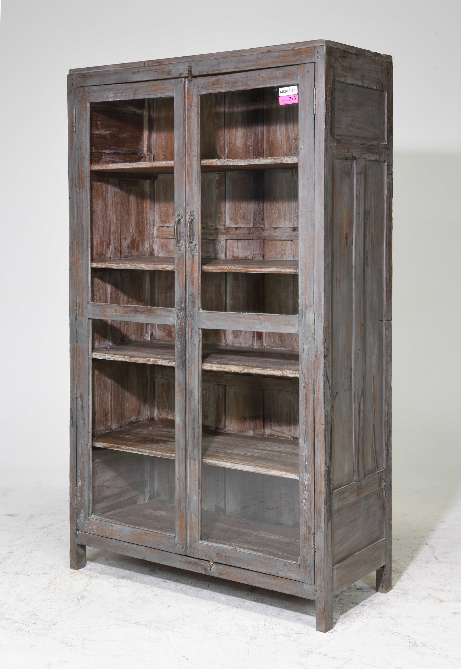 Grey Painted Double Door Cabinet / Cupboard (1 of 3)