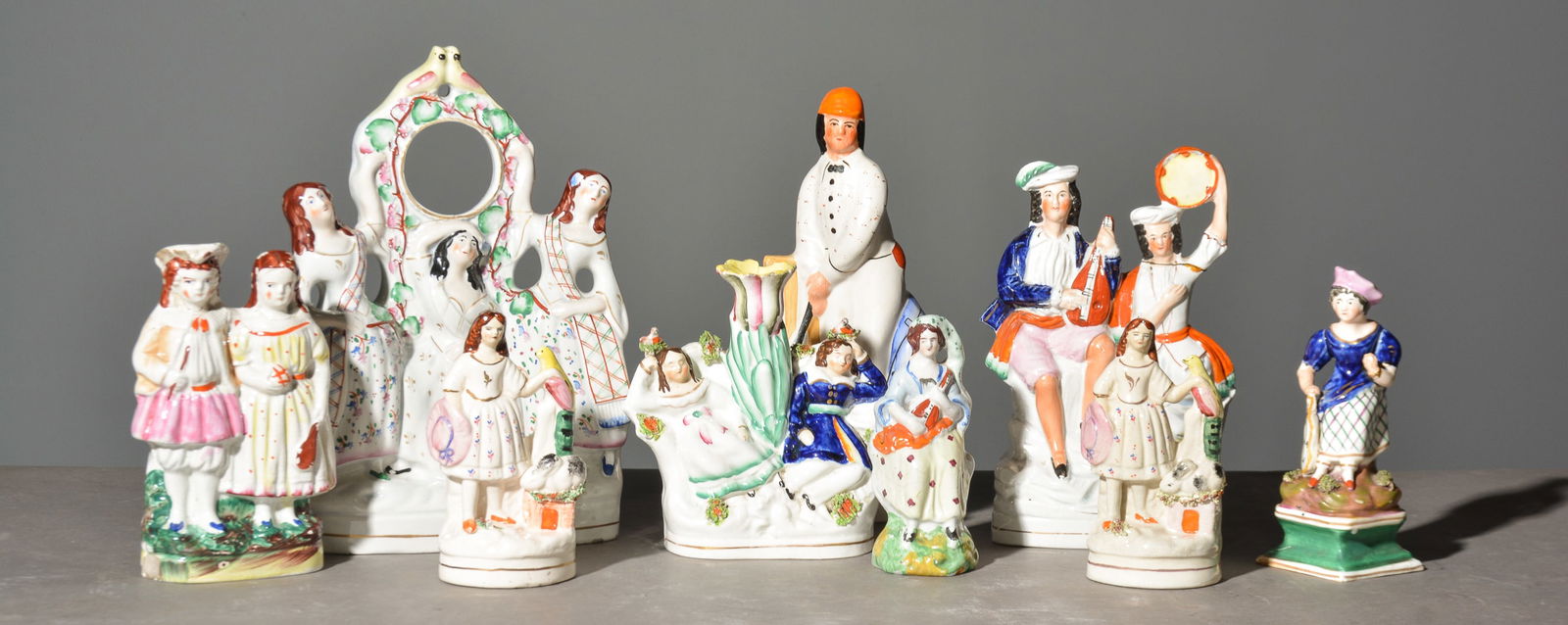 9 Assorted Staffordshire Figures (1 of 7)