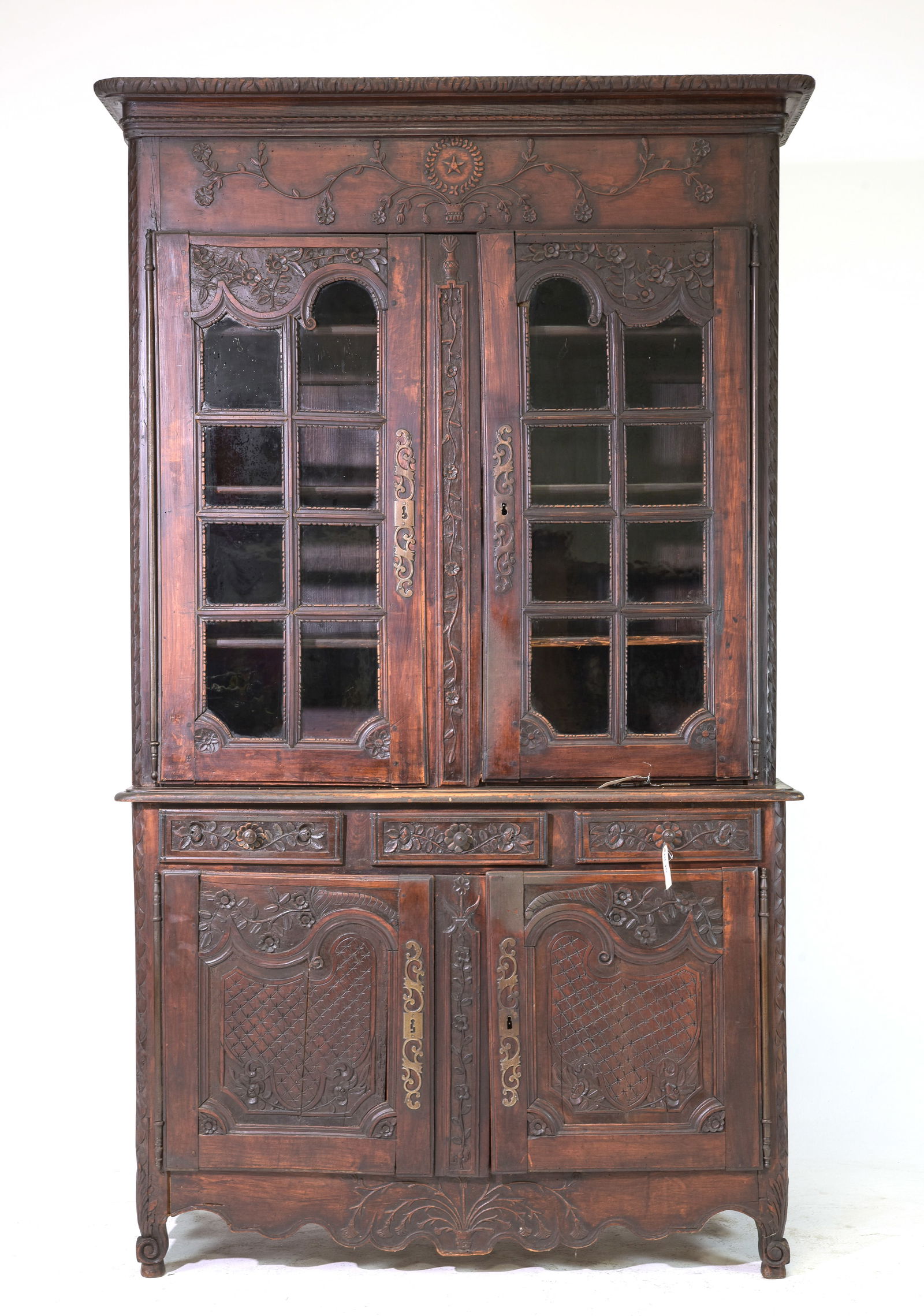 French Rustic Finely Carved Buffet Du Corps (1 of 9)