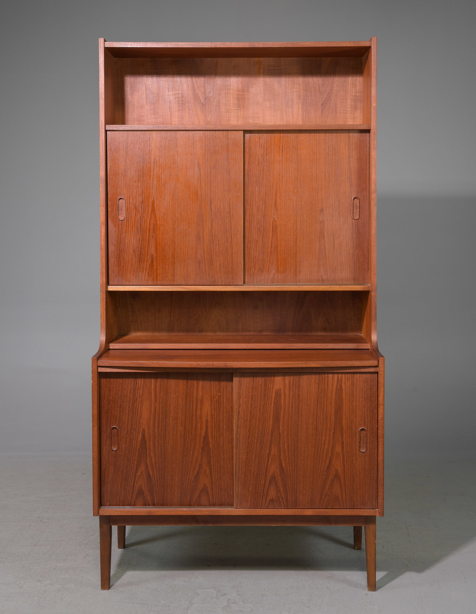 Mid Century Modern Teak Bookshelf with Pull Out Surface (1 of 6)
