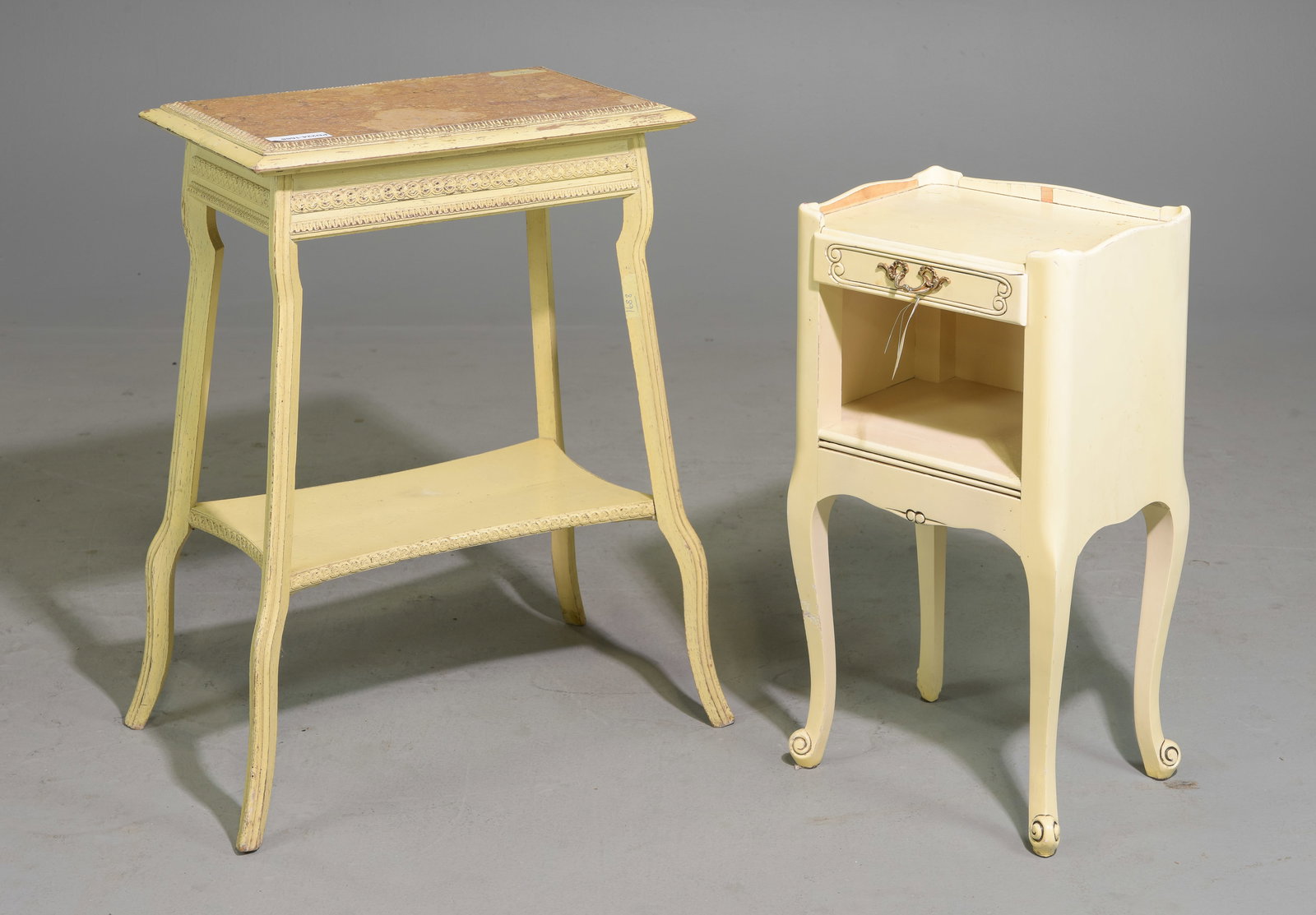 French Painted Nightstand & Occasional Table (1 of 5)