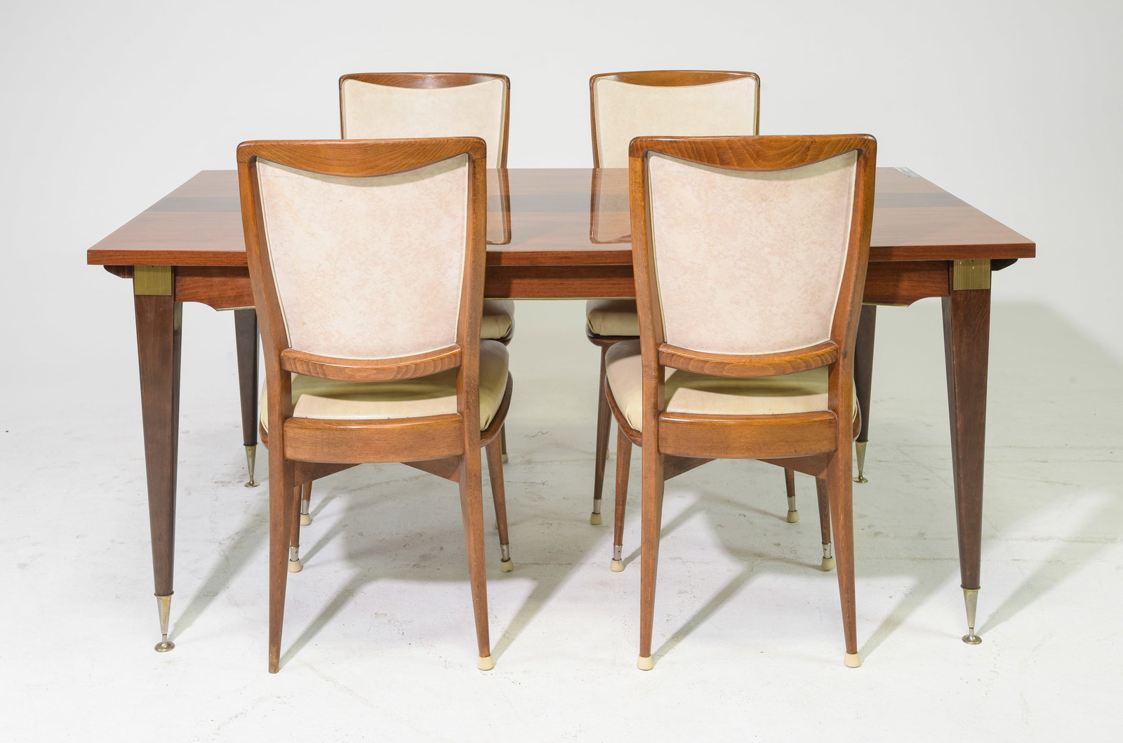 French Mid Century Modern Style Table & 4 Chairs (1 of 7)