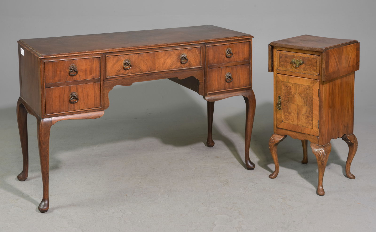 English Queen Ann Dresser & Nightstand (1 of 4)