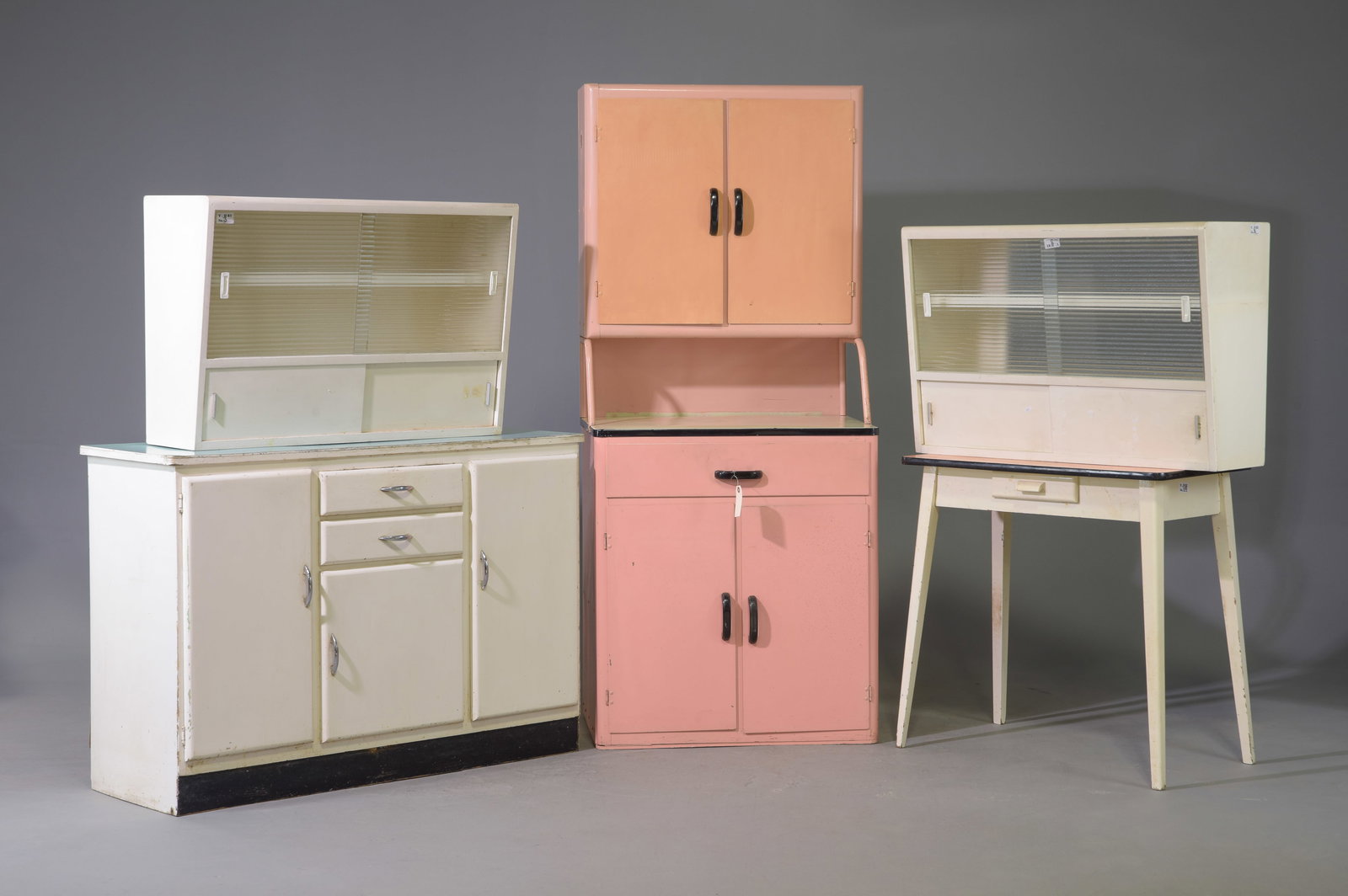 5pcs Vintage Kitchen Cabinets, Table, Etc. (1 of 3)