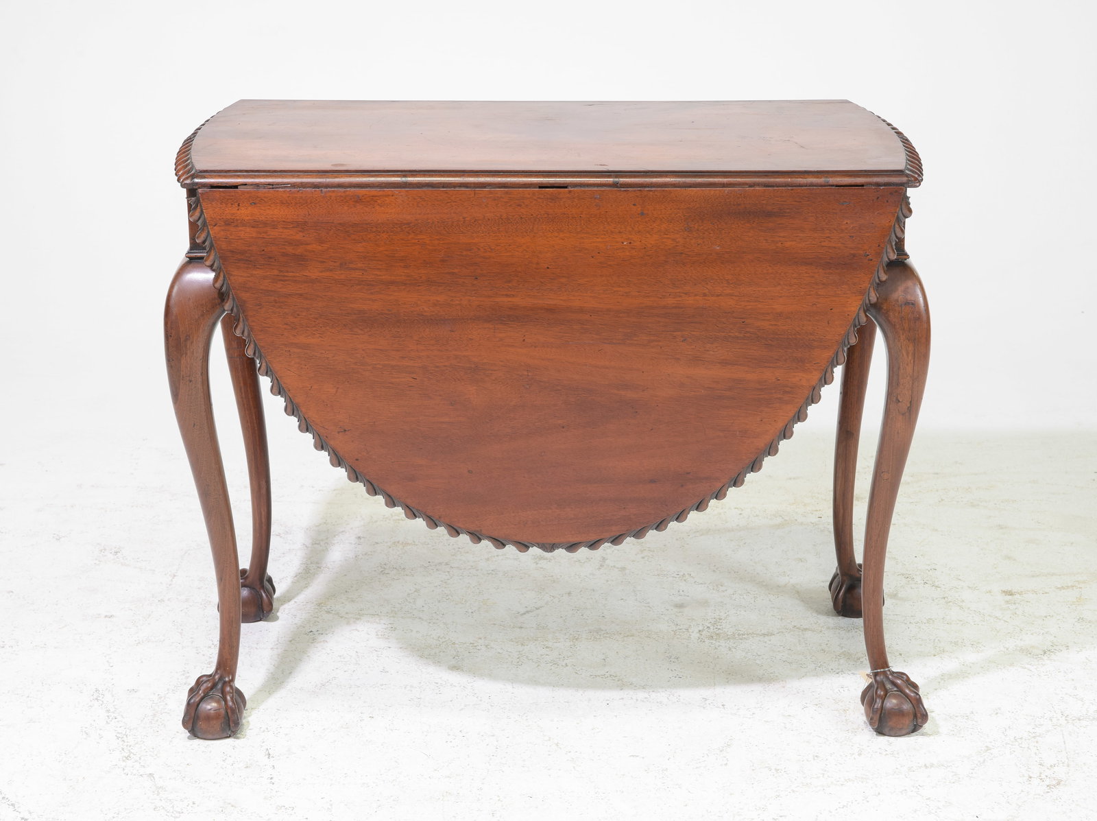 British Mahogany Ball & Claw Drop Leaf Table (1 of 4)