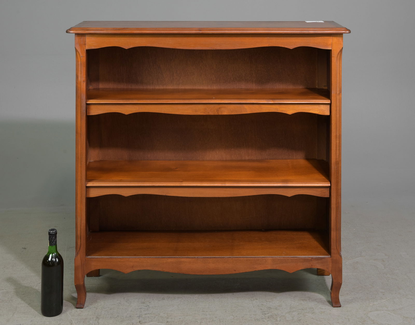 Louis XV Style Cherry Open Bookshelf (1 of 5)