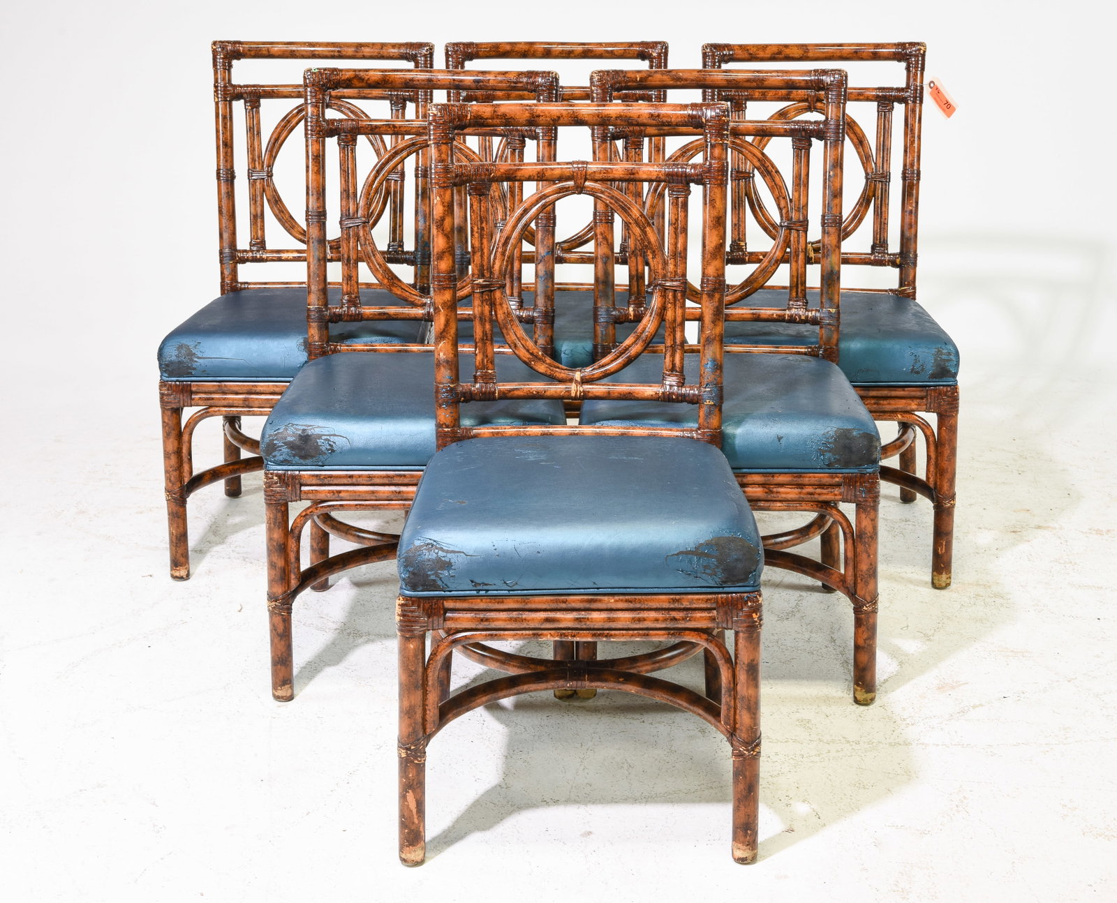Set of 6 Trader Vic's Dining Chairs: Set of 6 Dining Chairs - These came from Trader Vic's in Portland - 36 in tall x 18 x 21, Seat height is 19 inchesFind out more about the Portland Trader Vic's here : https://mytiki.life/tiki-bars/tra