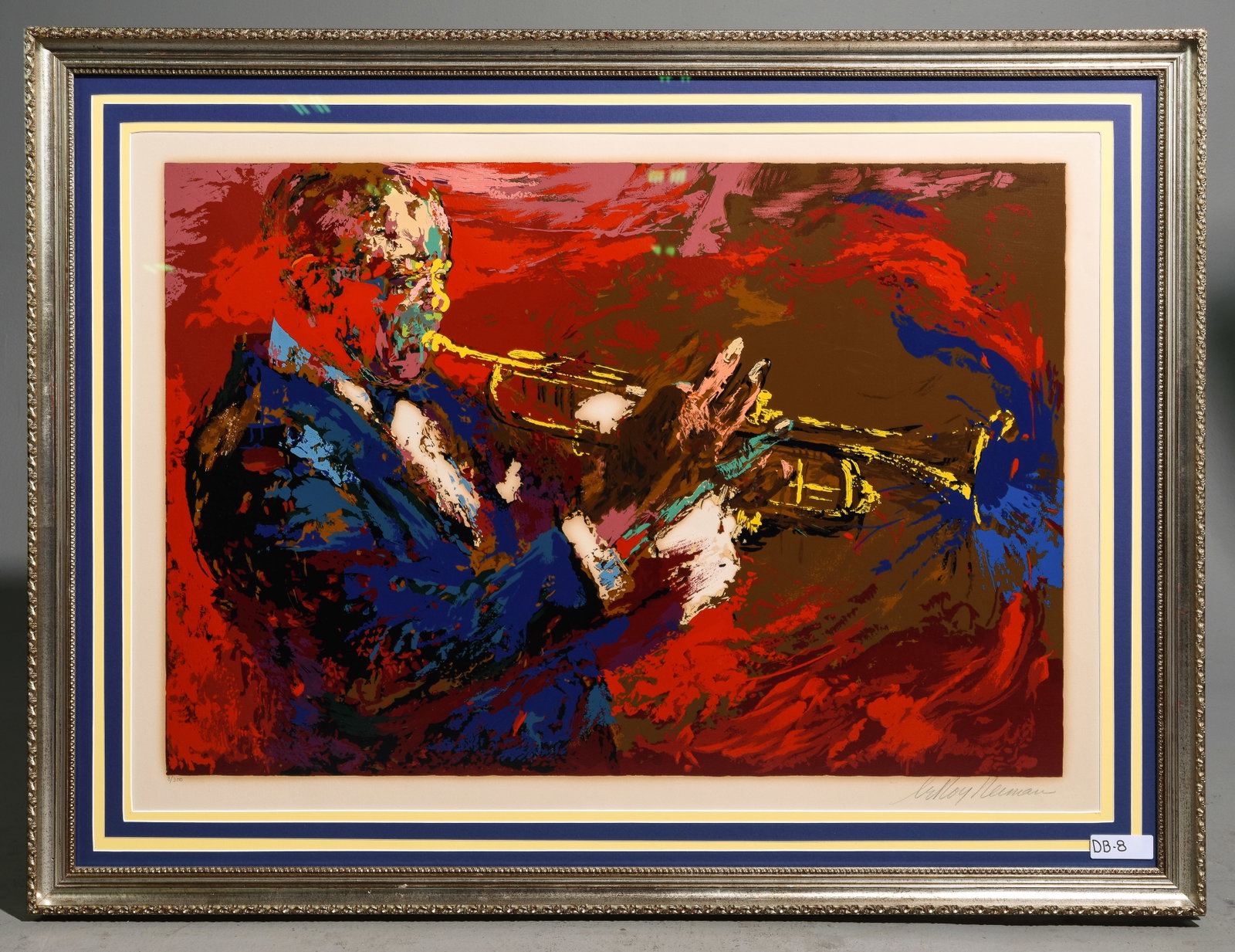 LeRoy Neiman "Satchmo Louis Armstrong" (1921-2012): LeRoy Neiman "Satchmo Louis Armstrong" Signed Print / Serigraph Number 8 of 300 - 37.5 in tall x 49.75 x 1.5