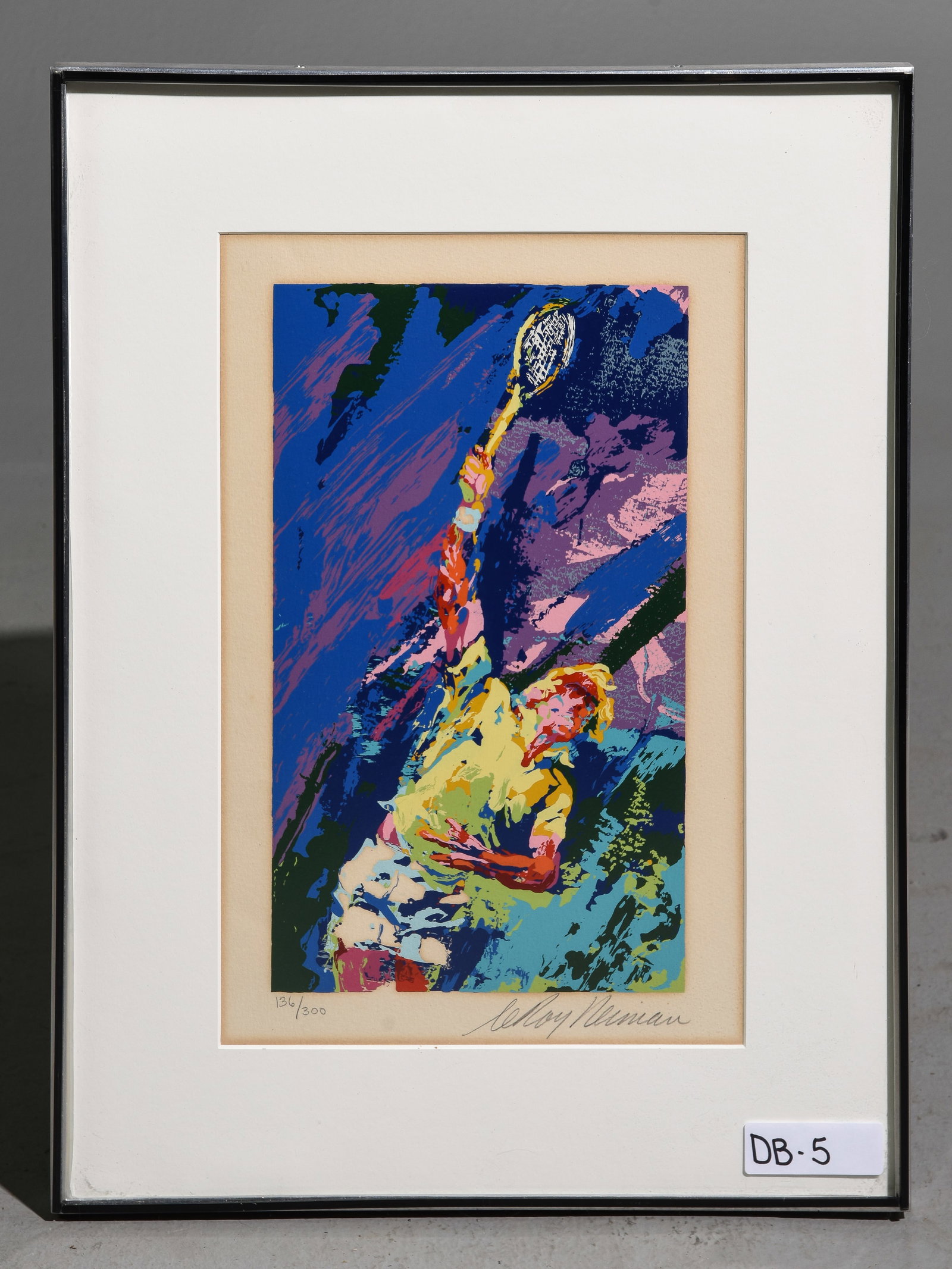 LeRoy Neiman "Tennis Player" (1921-2012): LeRoy Neiman "Tennis Player" (1921-2012) Number 136 of 300 - 22.25 in tall x 16.5 x 1.25