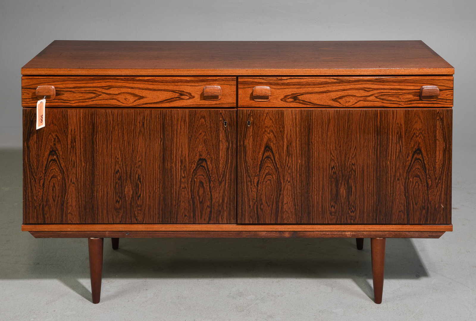 Mid Century Modern Credenza / Petite Sideboard: Danish Modern Style Credenza / Petite Sideboard - 29 in tall x 49 x 18