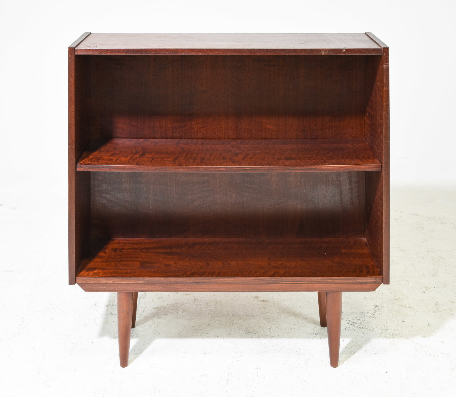 Mid Century Modern Bookshelf: Danish Modern Style Bookshelf - 34 in tall x 32.5 x 10