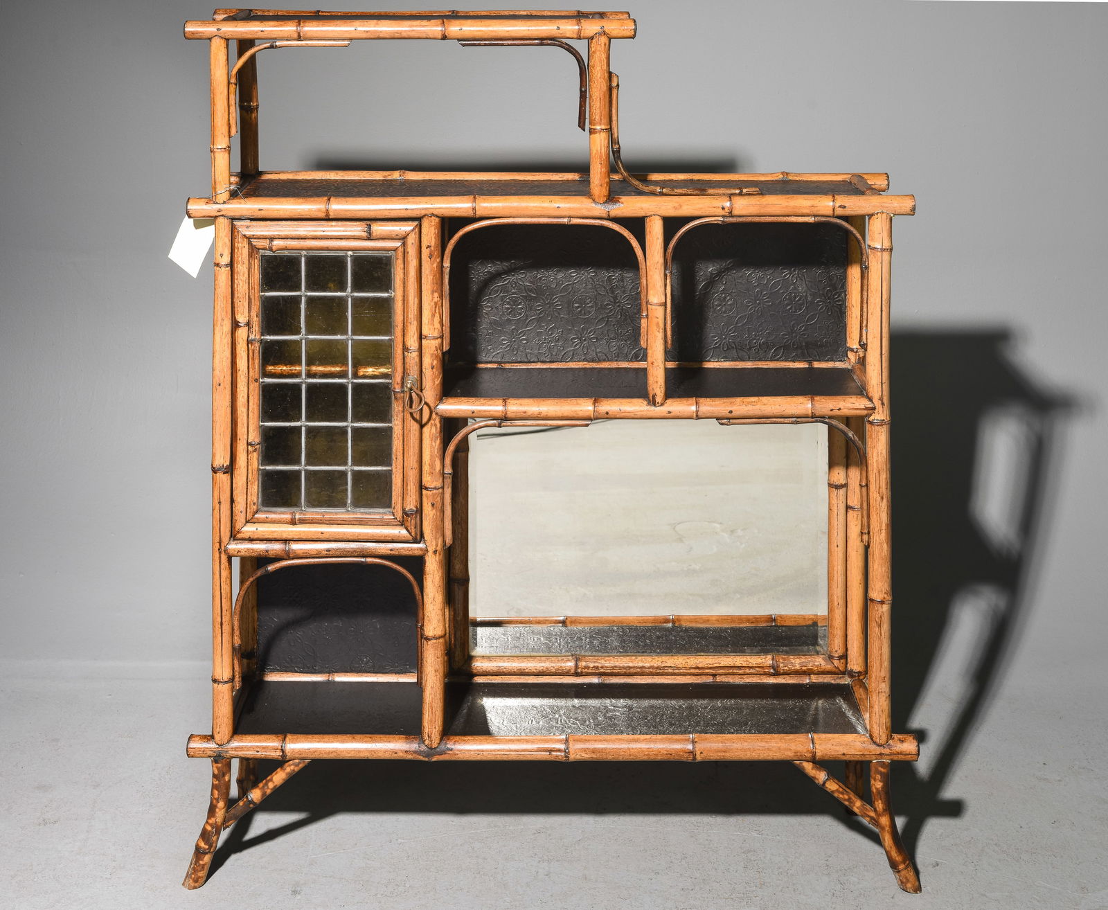 Bamboo Etagere Hall Cabinet (1 of 6)