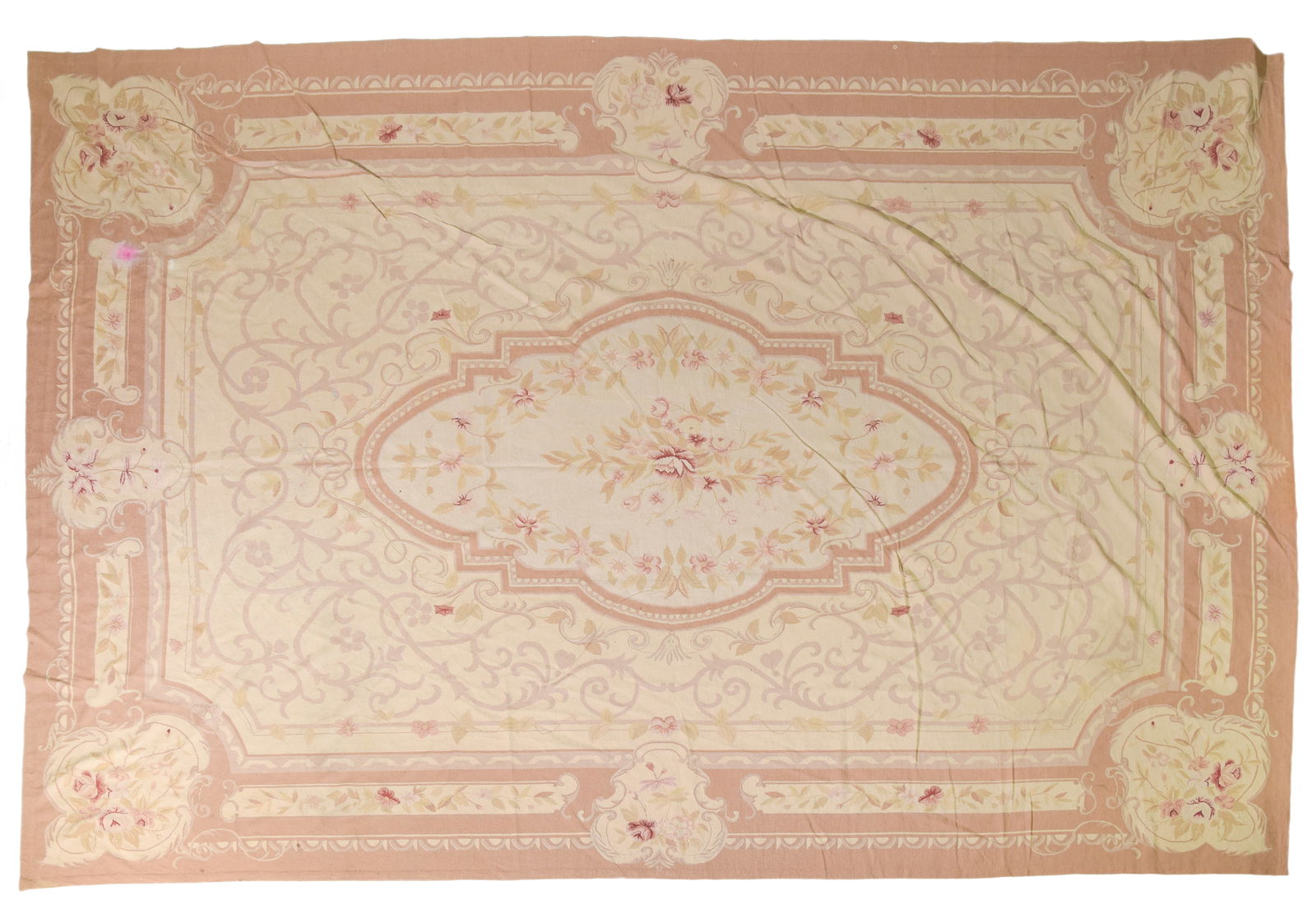 Room Size Aubusson Floral Rug - 15'5 x 11' (1 of 4)